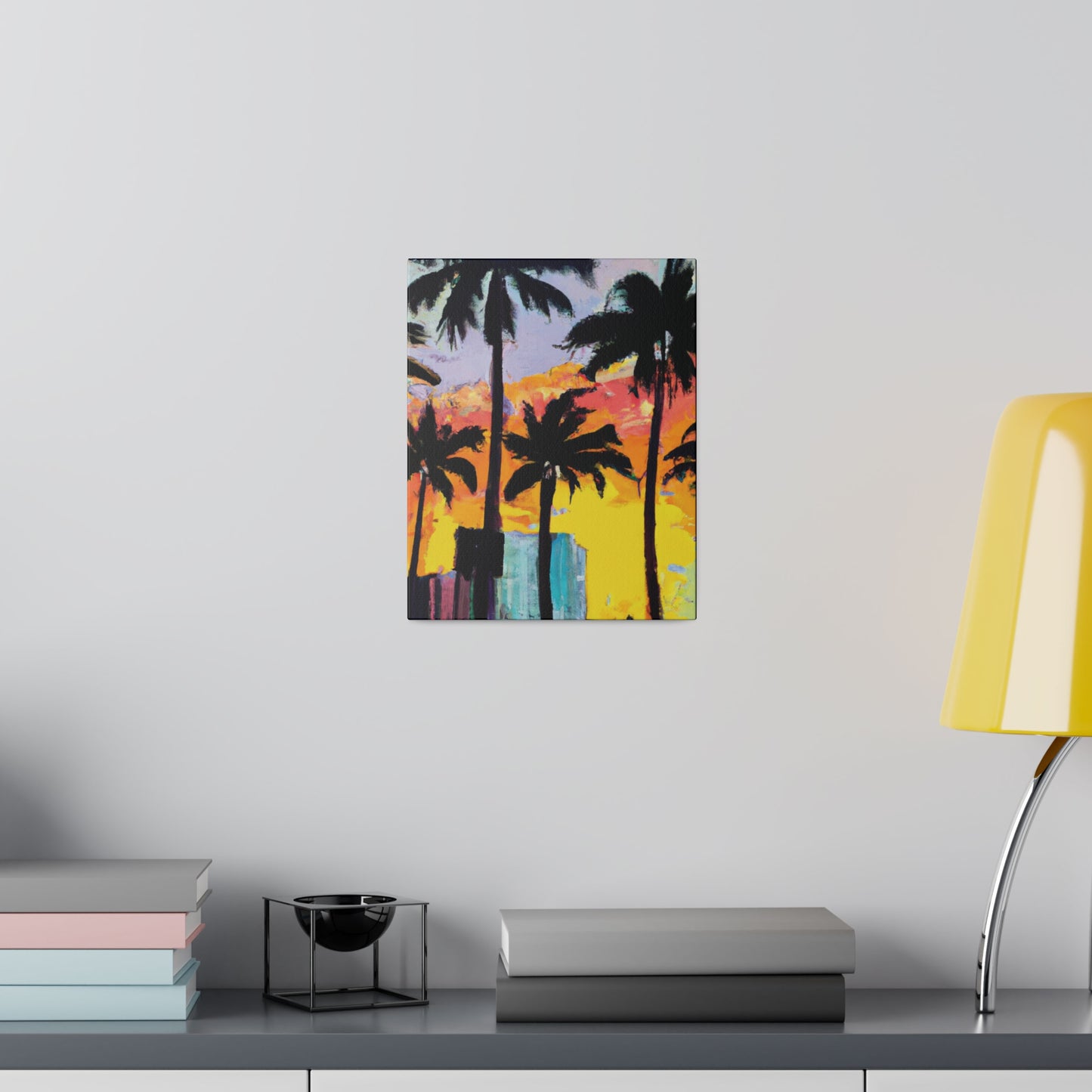 10266L - Miami Beach Sunset Painting Print | Miami | Beach | Sunset | Poster | Home Decor | Wall Art | Canvas