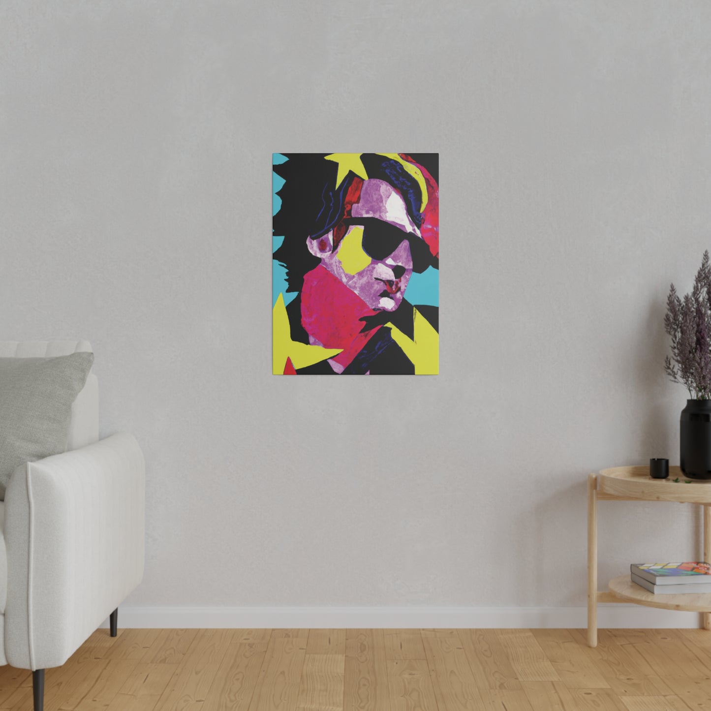 6749z - Rockstar Painting Print | Face | Abstract | Poster | Home Decor | Wall Art | Music Art | Canvas