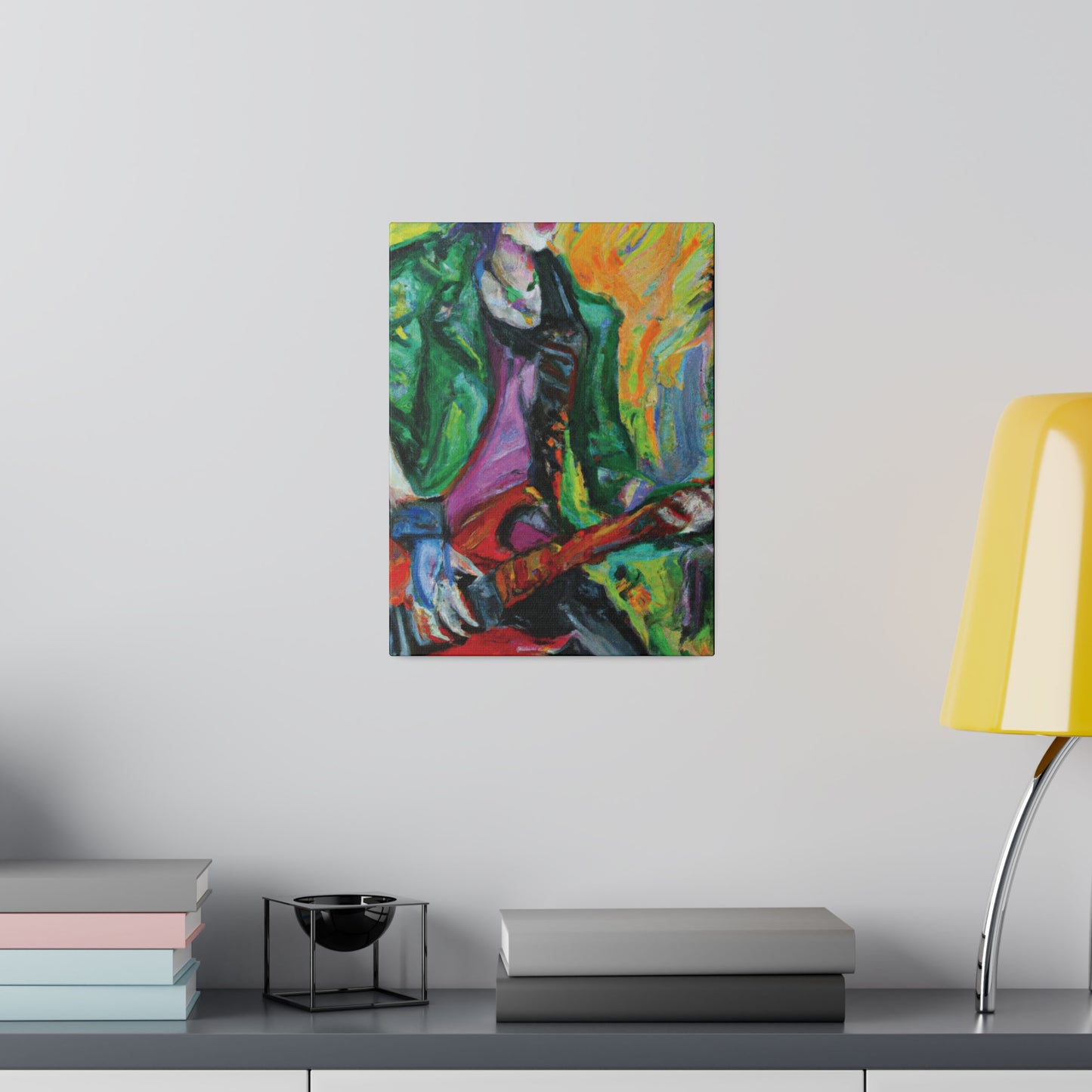 8272F - Rockstar Oil Painting Style Print | Poster | Home Decor | Wall Art | Music Art | Canvas