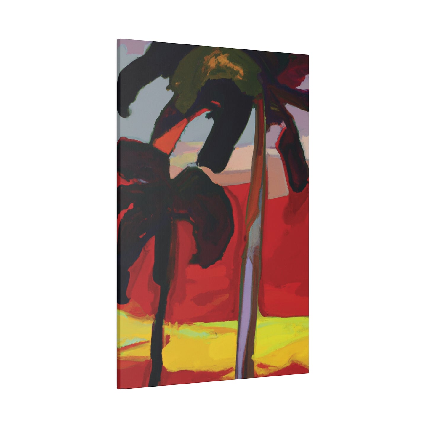 7849V - Miami Beach Sunset Painting Print | Miami | Beach | Sunset | Poster | Home Decor | Wall Art | Canvas