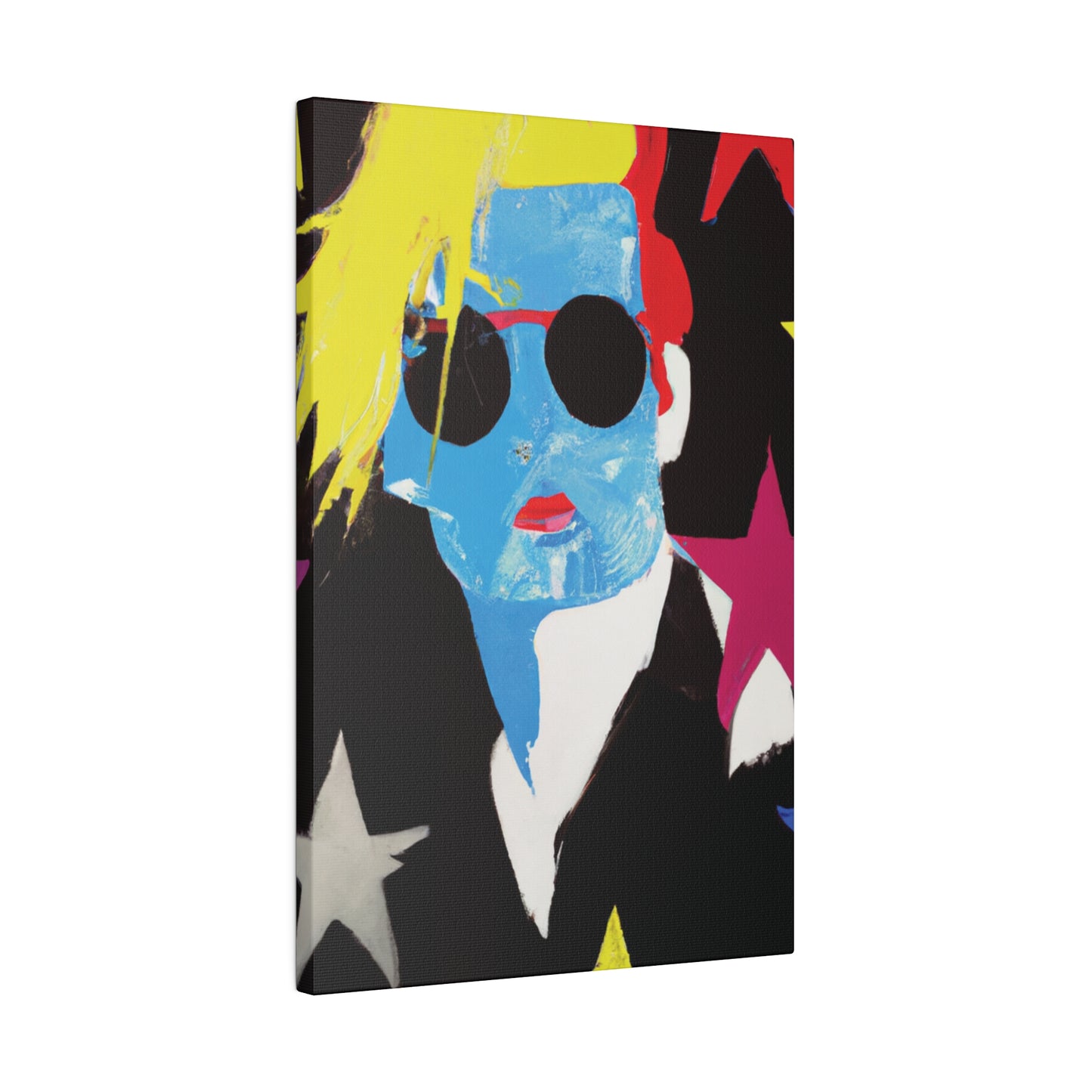 9993U - Rockstar Painting Print | Face | Abstract | Poster | Home Decor | Wall Art | Music Art | Canvas