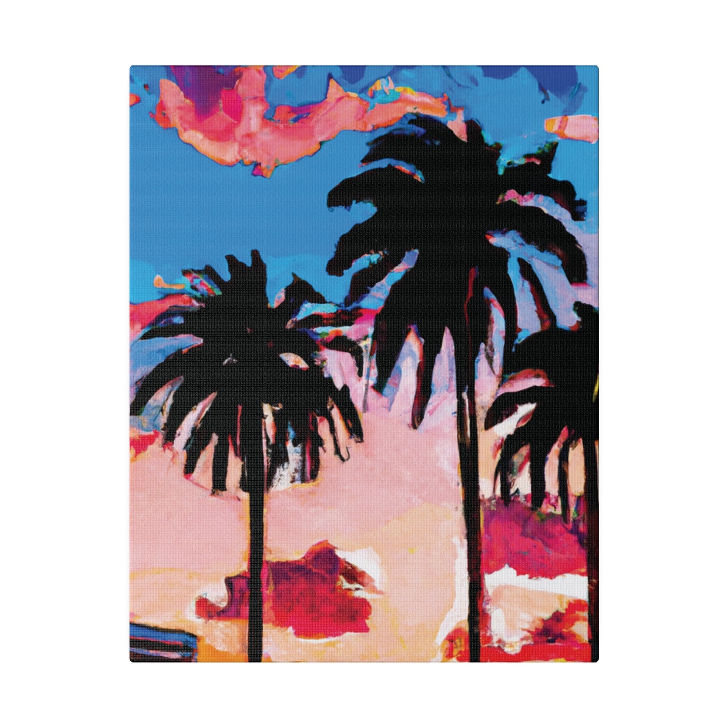 4347Z - Miami Beach Sunset Painting Print | Miami | Beach | Sunset | Poster | Home Decor | Wall Art | Canvas