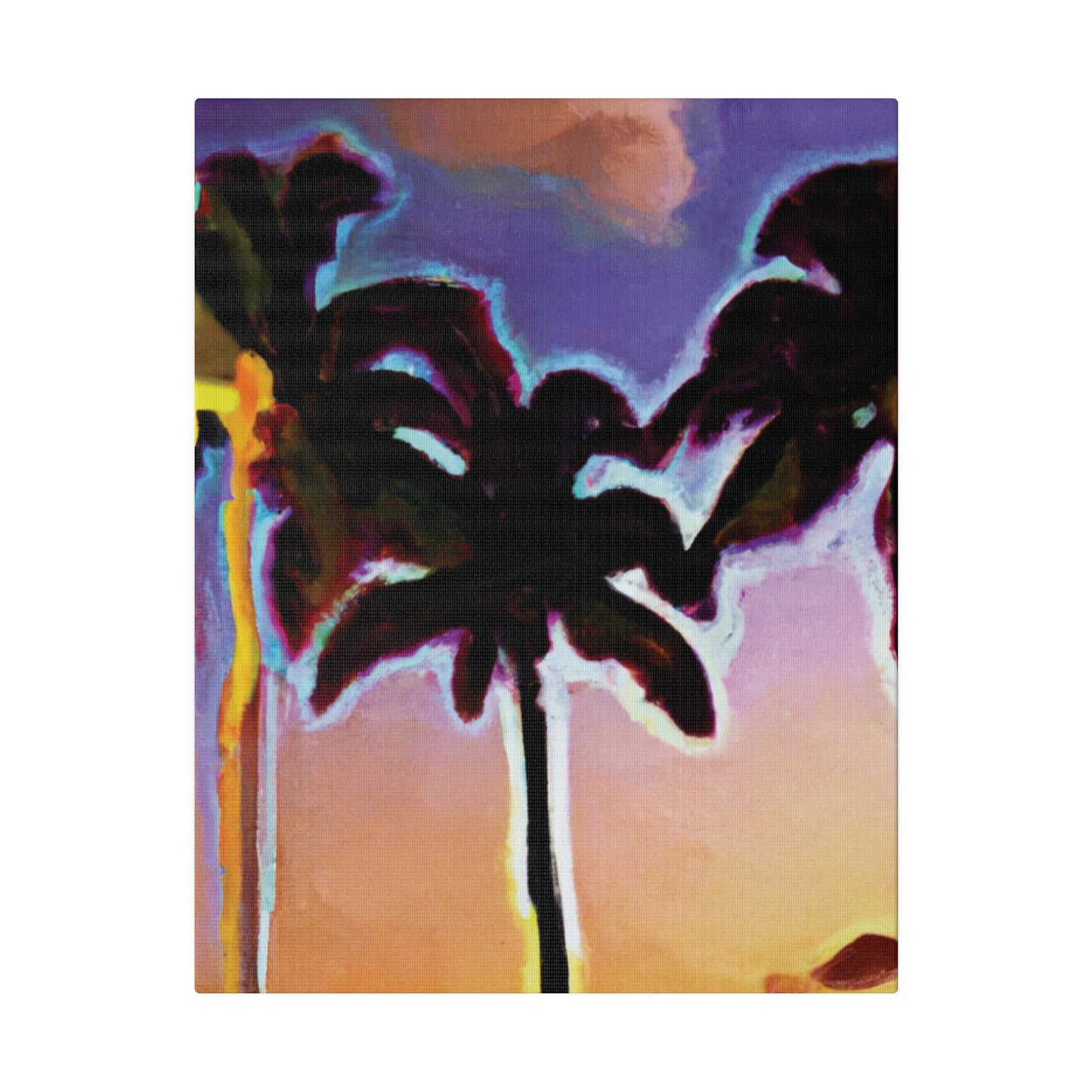 9603V - Miami Beach Sunset Painting Print | Miami | Beach | Sunset | Poster | Home Decor | Wall Art | Canvas