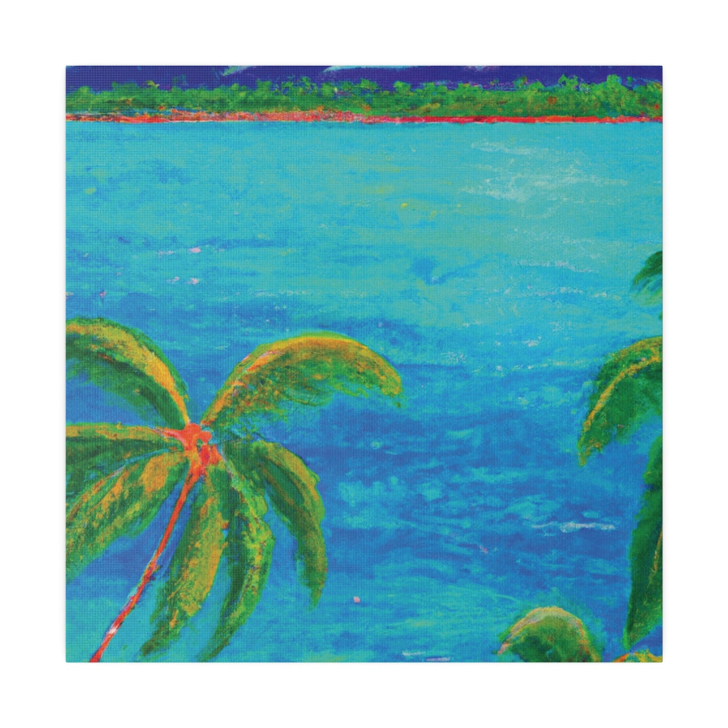 5654U - Bahamas Ocean Painting Print | Bahamas | Ocean | Beach | Poster | Home Decor | Wall Art | Canvas