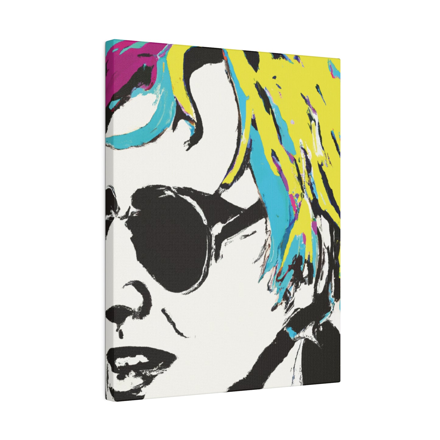 3921R - Rockstar Painting Print | Face | Abstract | Poster | Home Decor | Wall Art | Music Art | Canvas