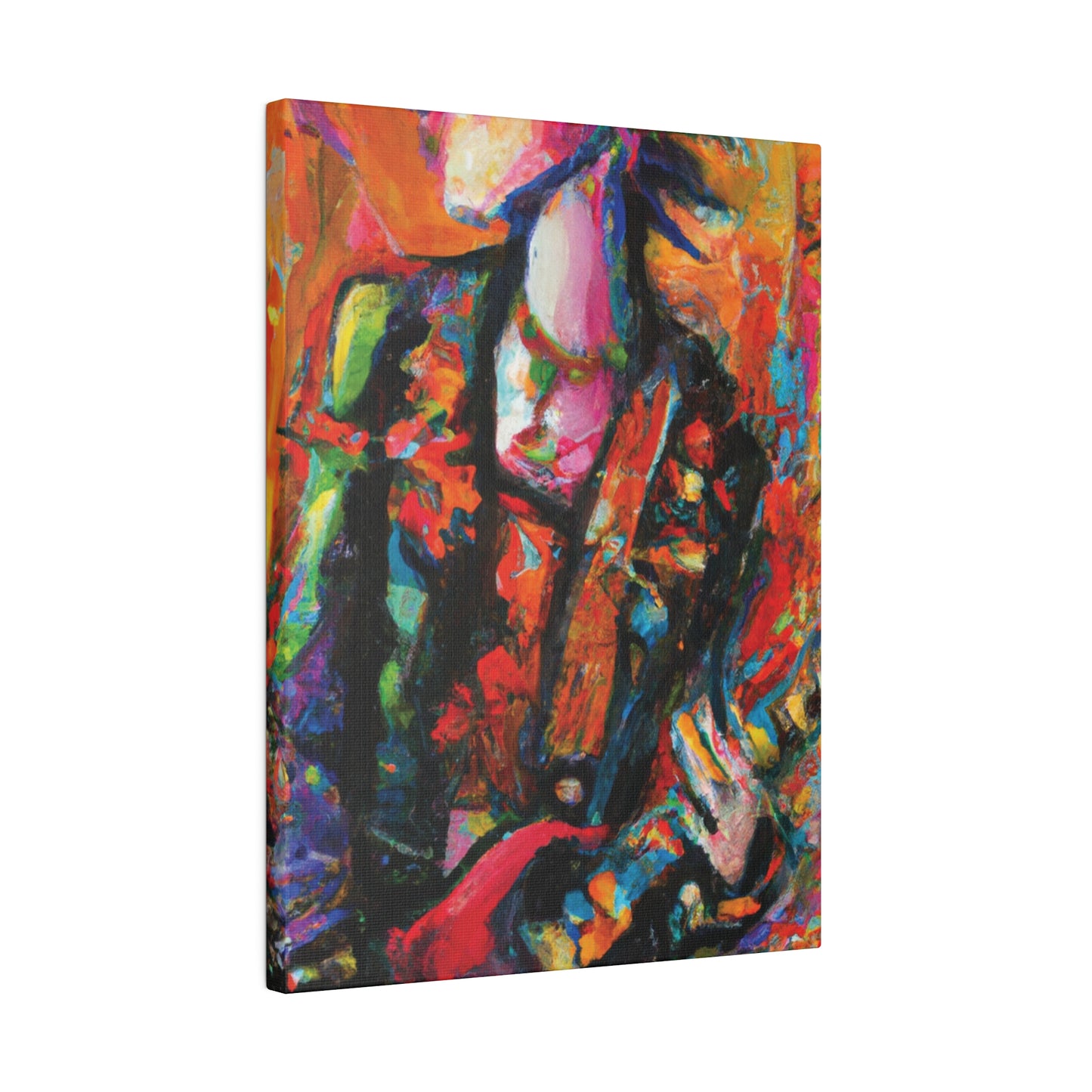 8245G - Rockstar Oil Painting Style Print | Poster | Home Decor | Wall Art | Music Art | Canvas