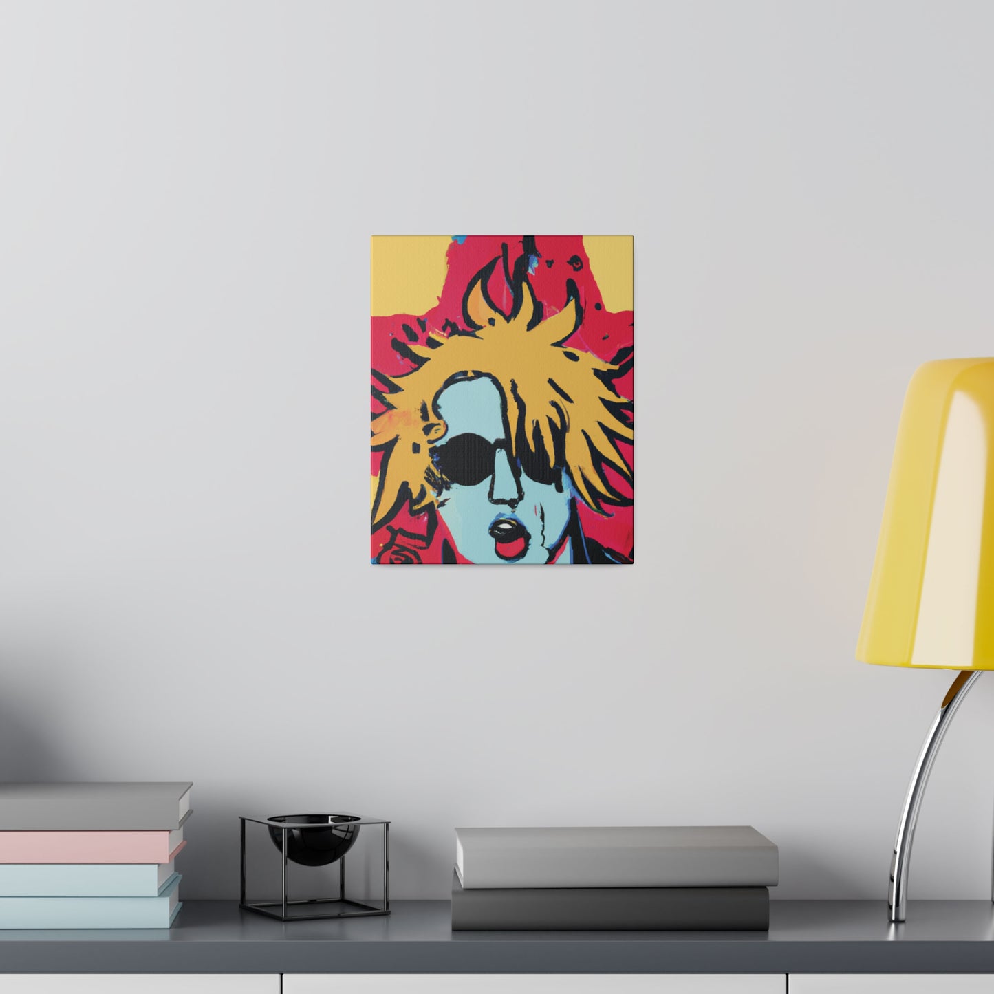 8143X - Rockstar Painting Print | Face | Abstract | Poster | Home Decor | Wall Art | Music Art | Canvas