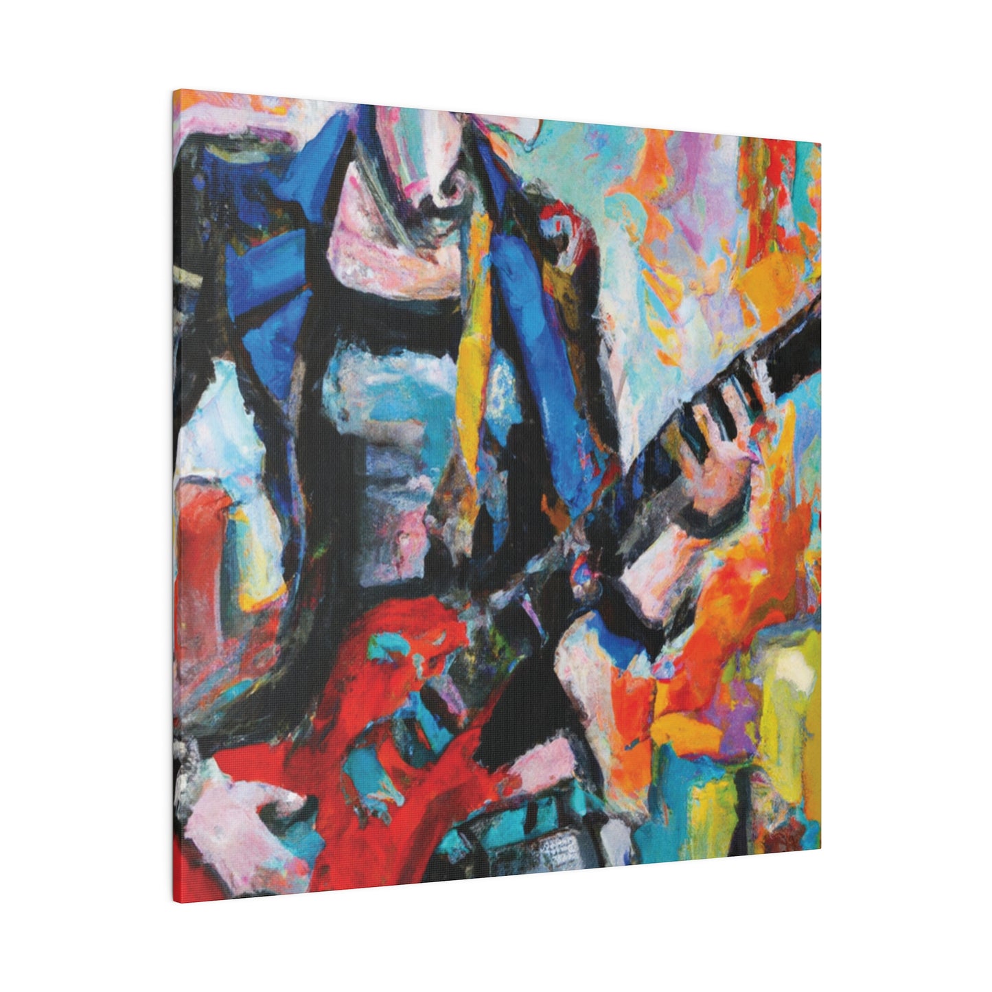 3278V - Rockstar Oil Painting Style Print | Poster | Home Decor | Wall Art | Music Art | Canvas