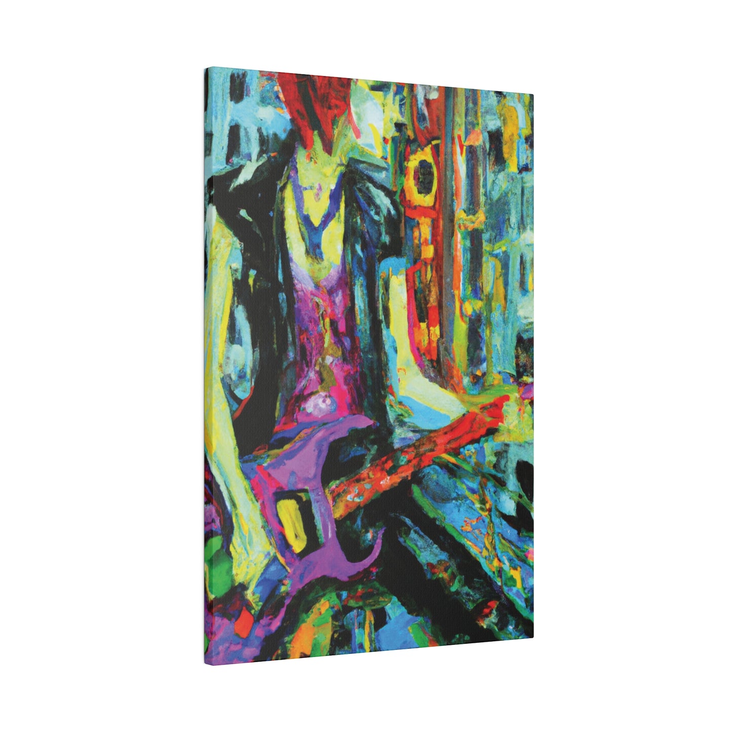 6863V - Rockstar Oil Painting Style Print | Poster | Home Decor | Wall Art | Music Art | Canvas