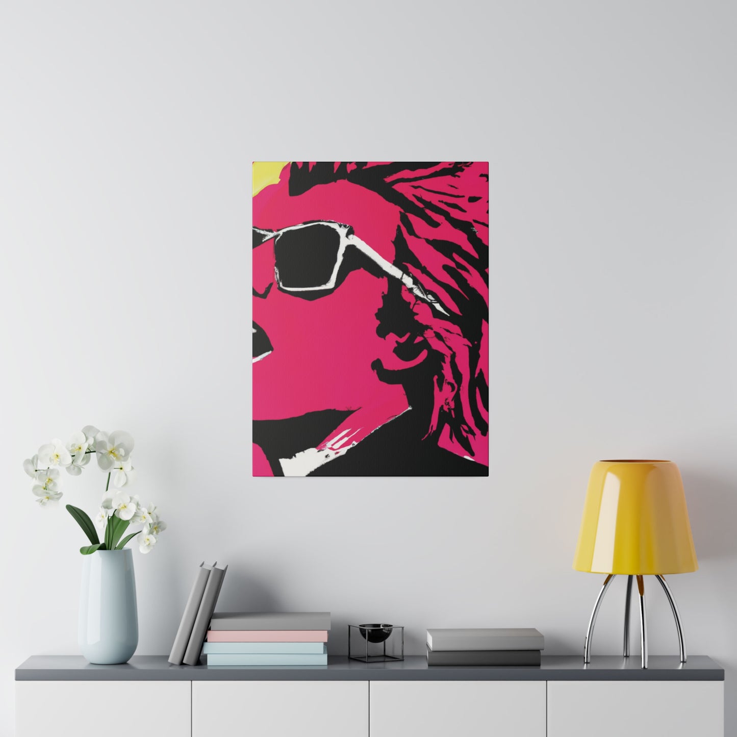 7829G - Rockstar Painting Print | Face | Abstract | Poster | Home Decor | Wall Art | Music Art | Canvas