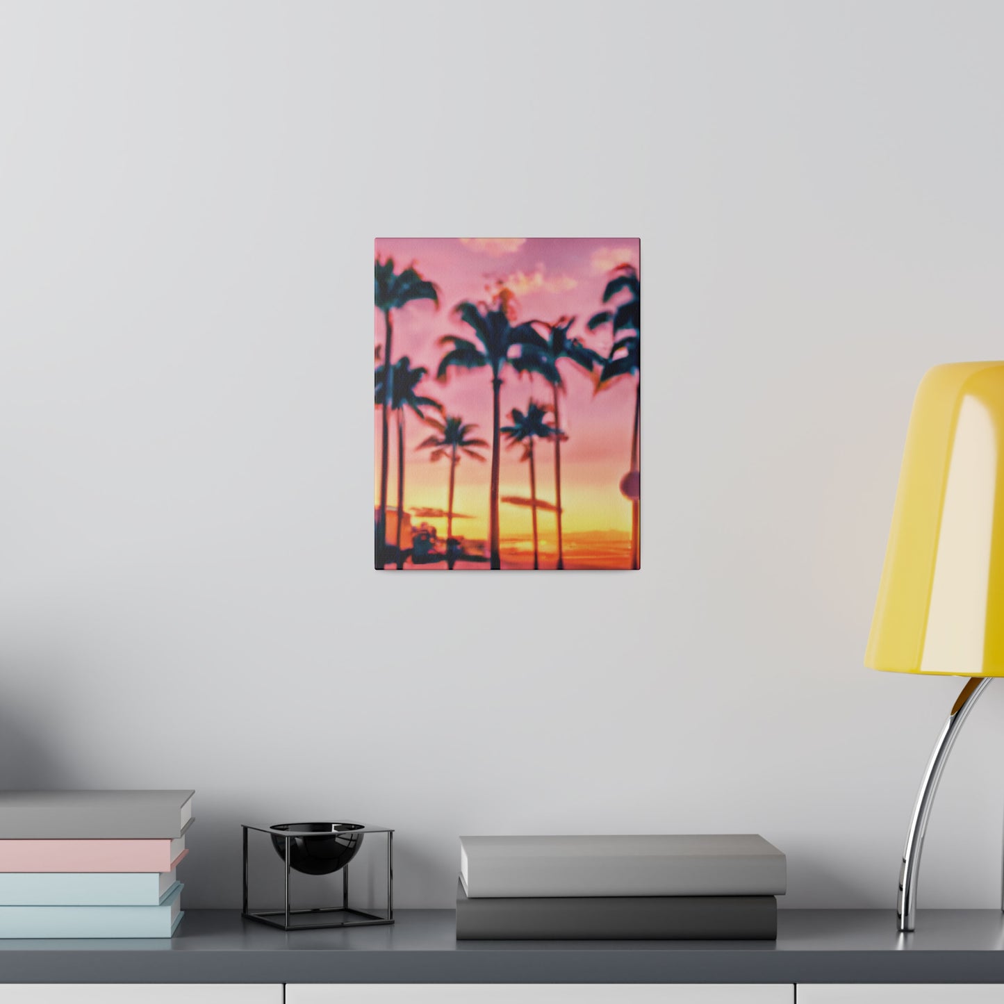 8183G - Miami Beach Sunset Painting Print | Miami | Beach | Sunset | Poster | Home Decor | Wall Art | Canvas