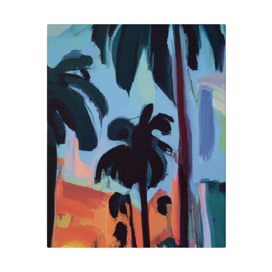 3524Z - Miami Beach Sunset Painting Print | Miami | Beach | Sunset | Poster | Home Decor | Wall Art | Canvas