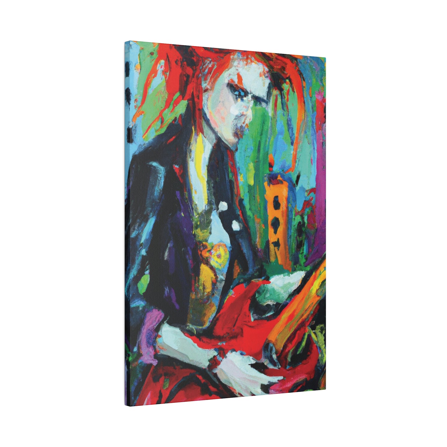 5857Q - Rockstar Oil Painting Style Print | Poster | Home Decor | Wall Art | Music Art | Canvas