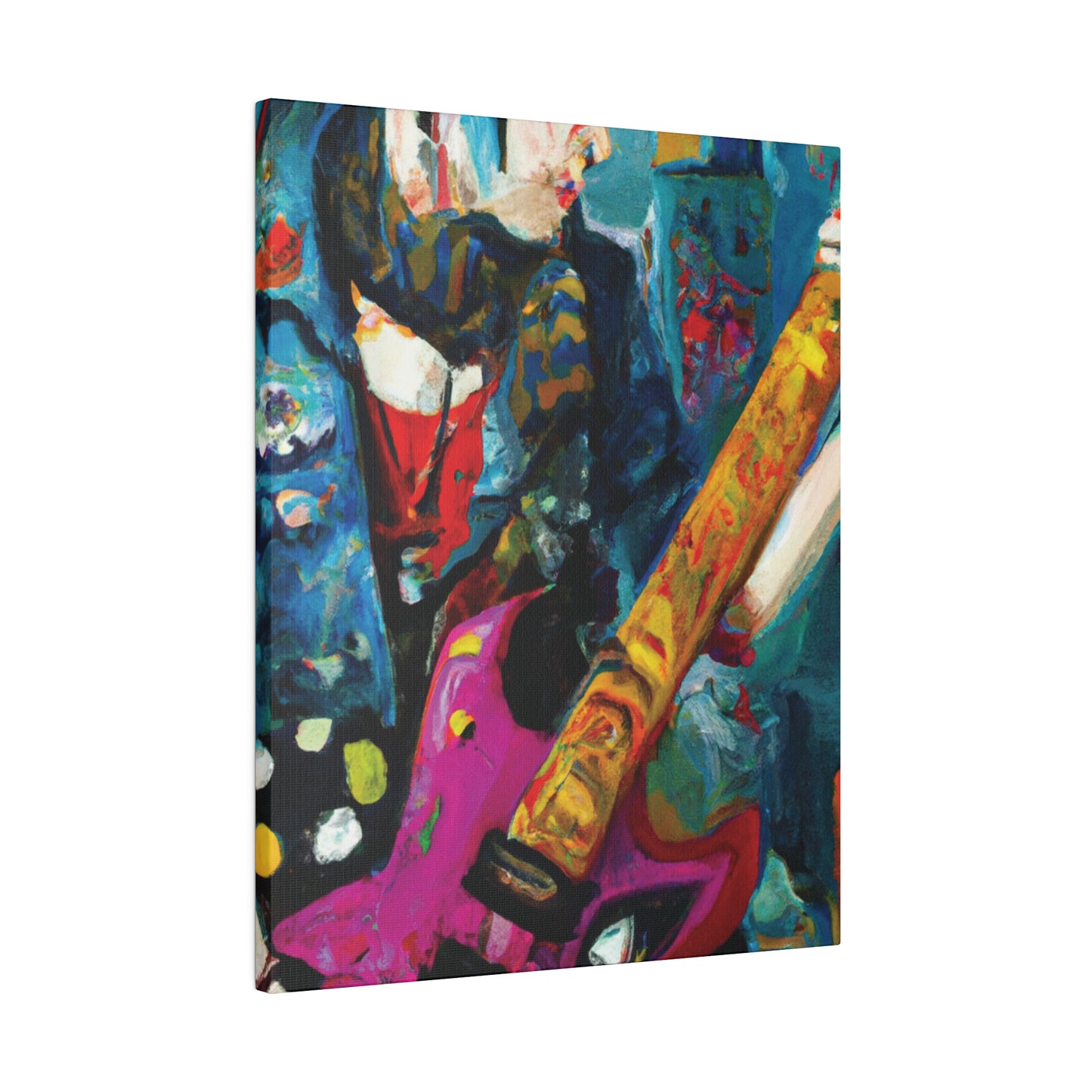 7272P - Rockstar Oil Painting Style Print | Poster | Home Decor | Wall Art | Music Art | Canvas