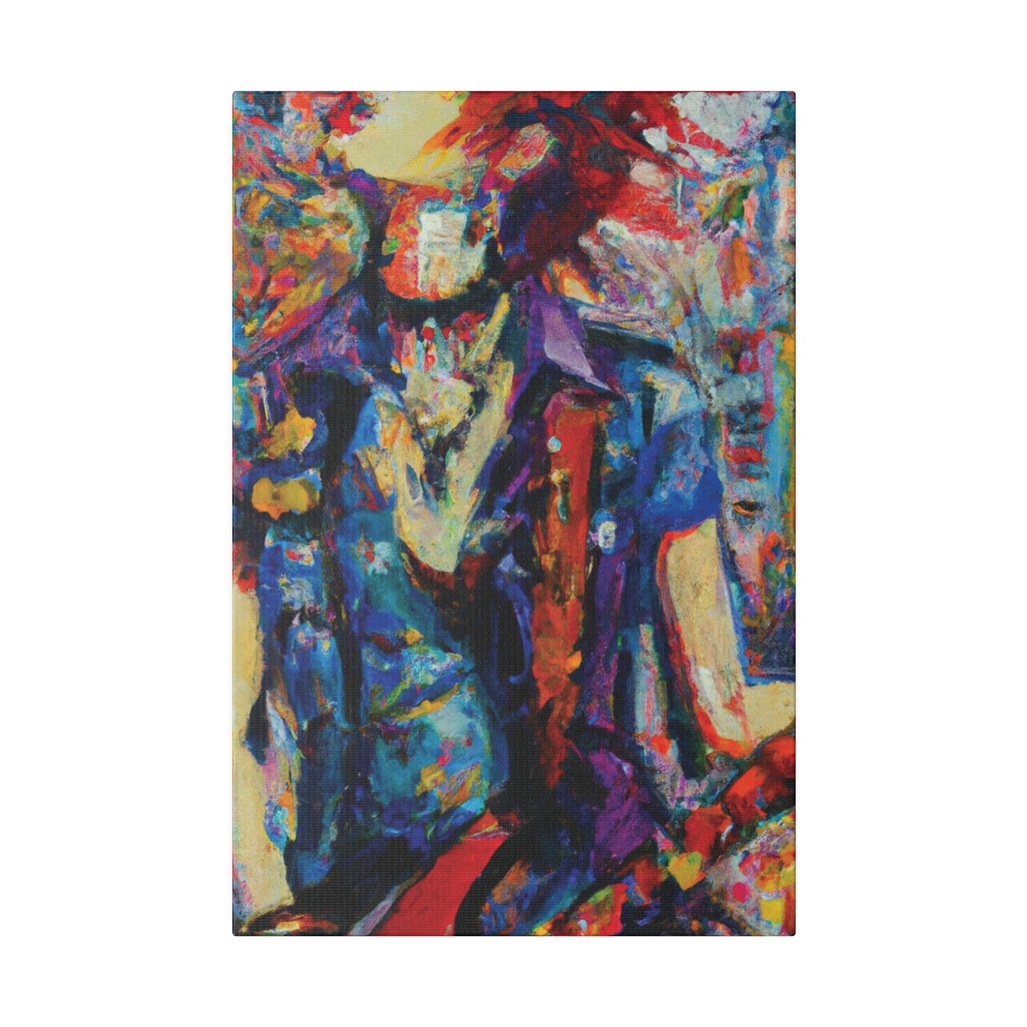 9667F - Rockstar Oil Painting Style Print | Poster | Home Decor | Wall Art | Music Art | Canvas