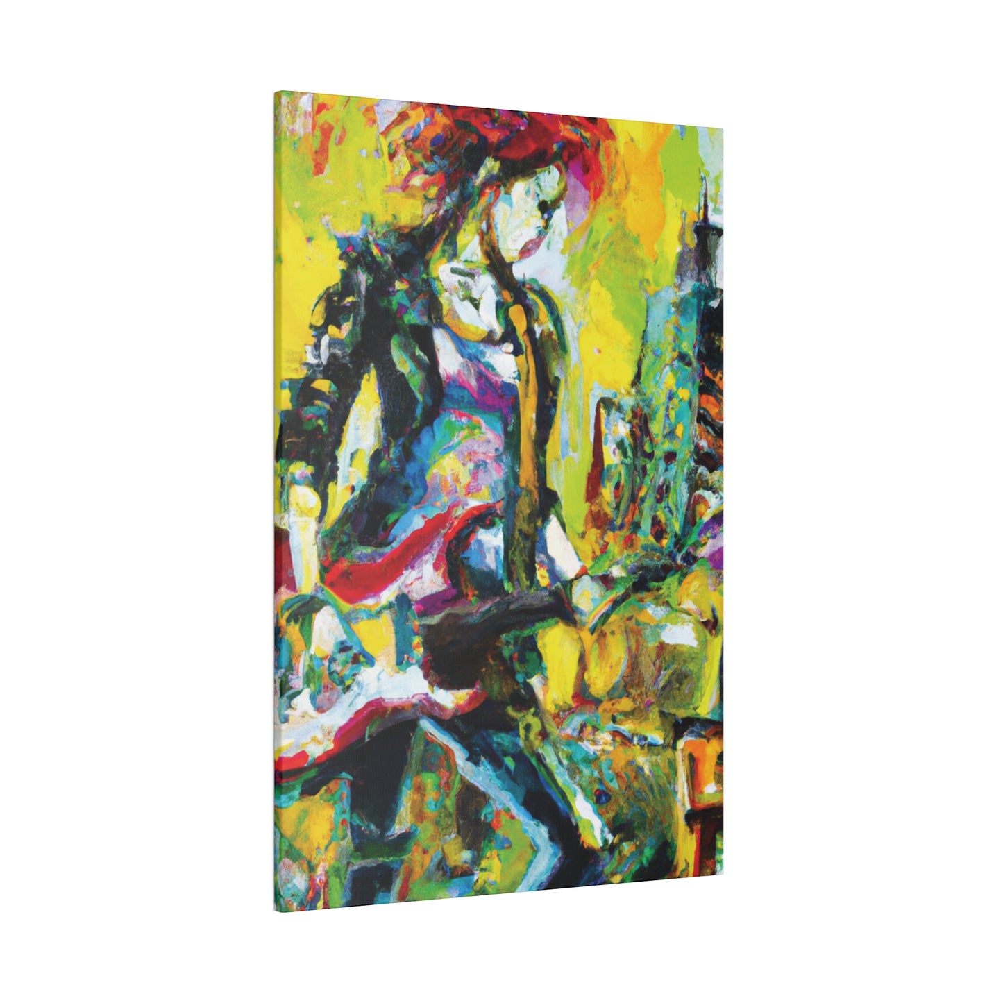 3274Y - Rockstar Oil Painting Style Print | Poster | Home Decor | Wall Art | Music Art | Canvas