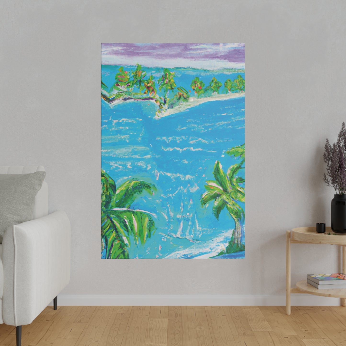 9413O - Bahamas Ocean Painting Print | Bahamas | Ocean | Beach | Poster | Home Decor | Wall Art | Canvas