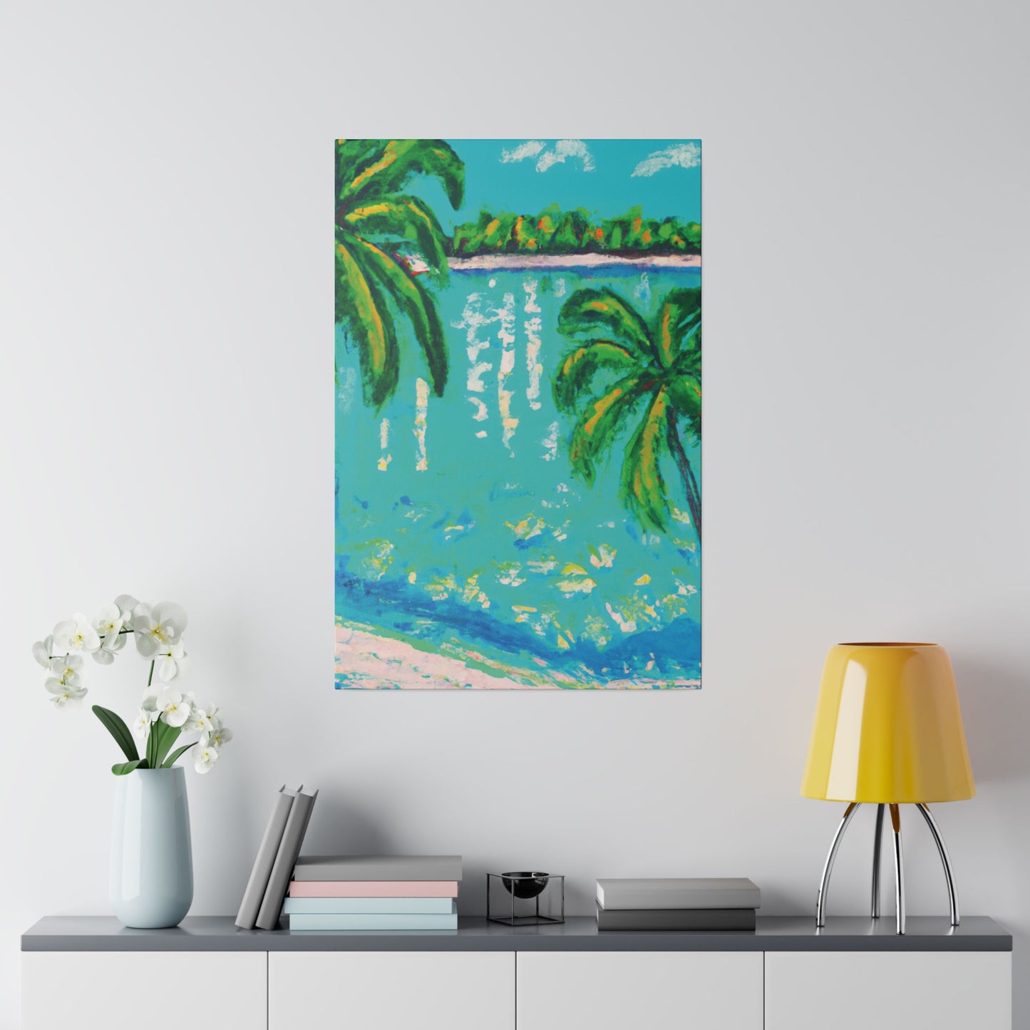 6412Q - Bahamas Ocean Painting Print | Bahamas | Ocean | Beach | Poster | Home Decor | Wall Art | Canvas