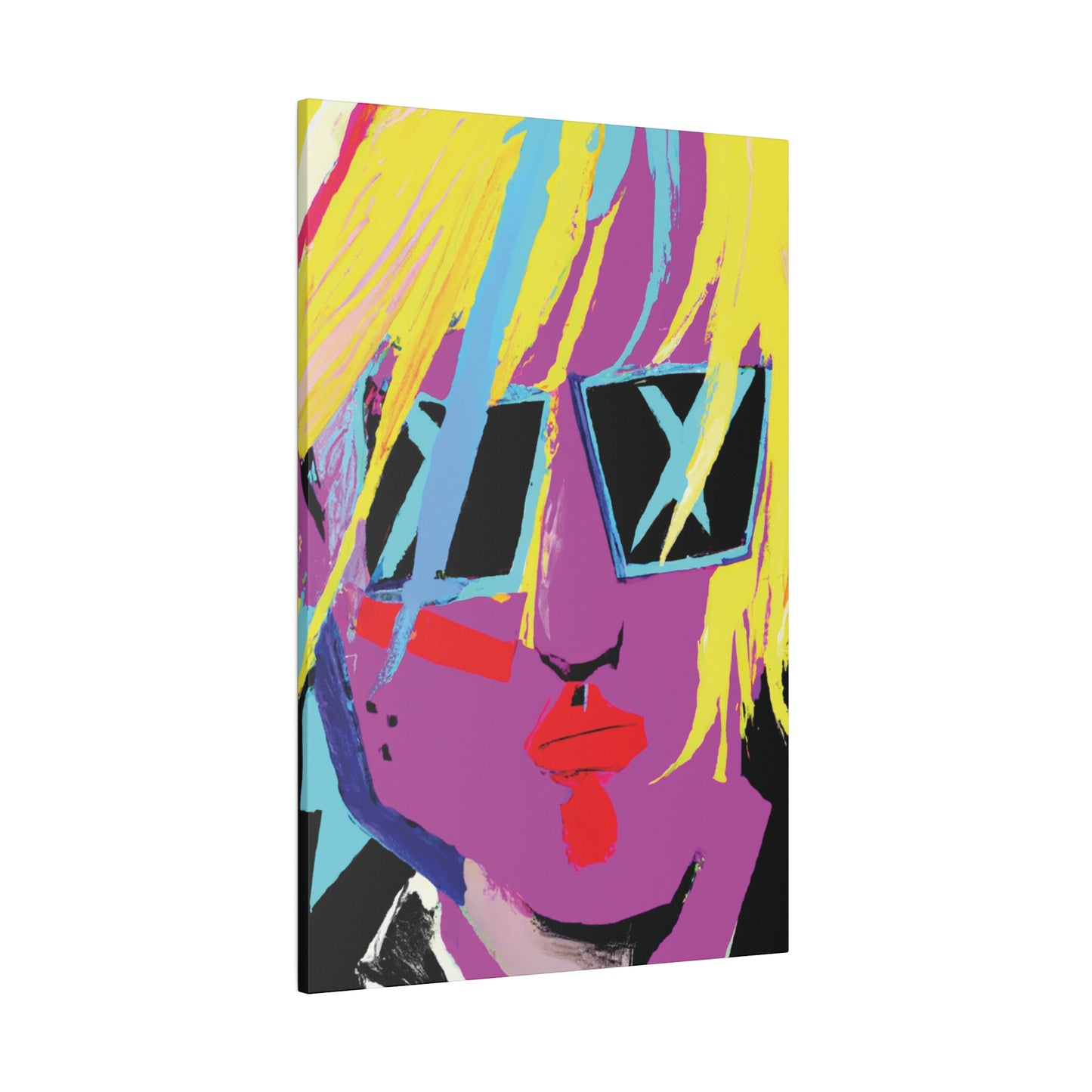 1712U - Rockstar Painting Print | Face | Abstract | Poster | Home Decor | Wall Art | Music Art | Canvas