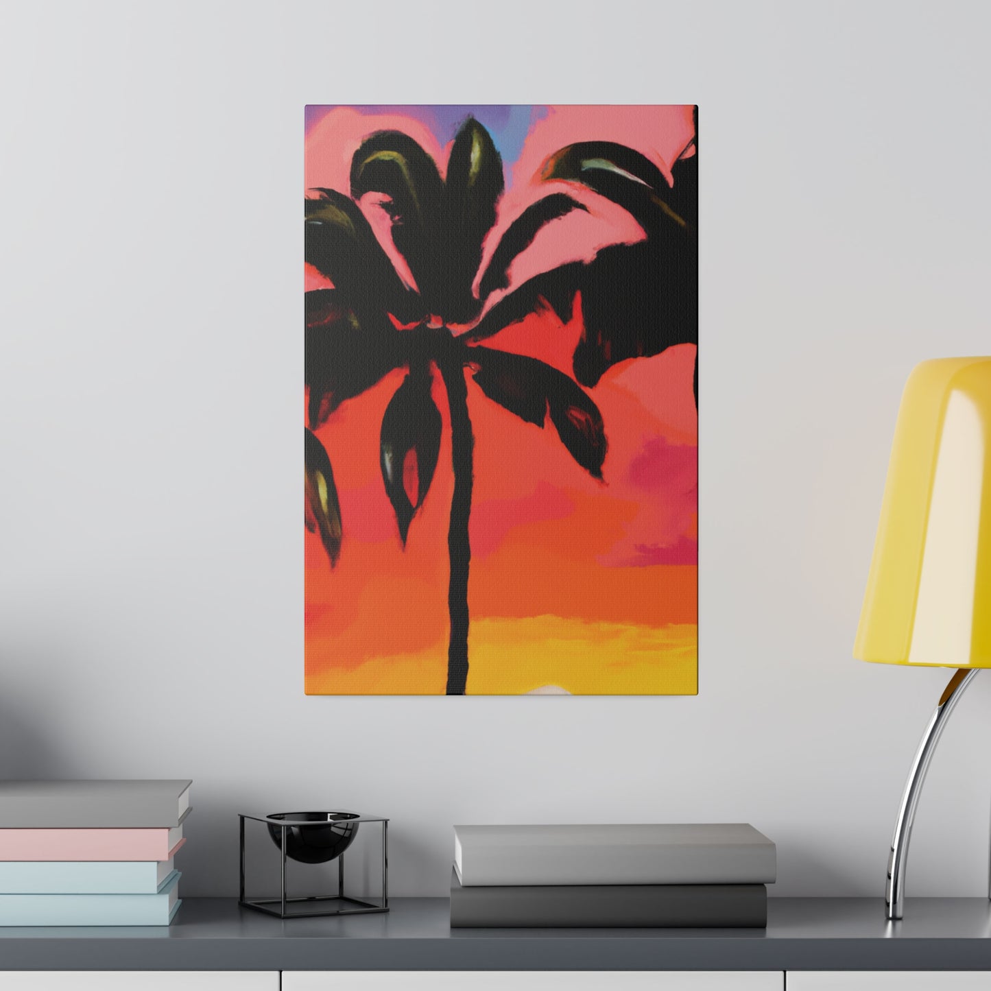 8093Z - Miami Beach Sunset Painting Print | Miami | Beach | Sunset | Poster | Home Decor | Wall Art | Canvas