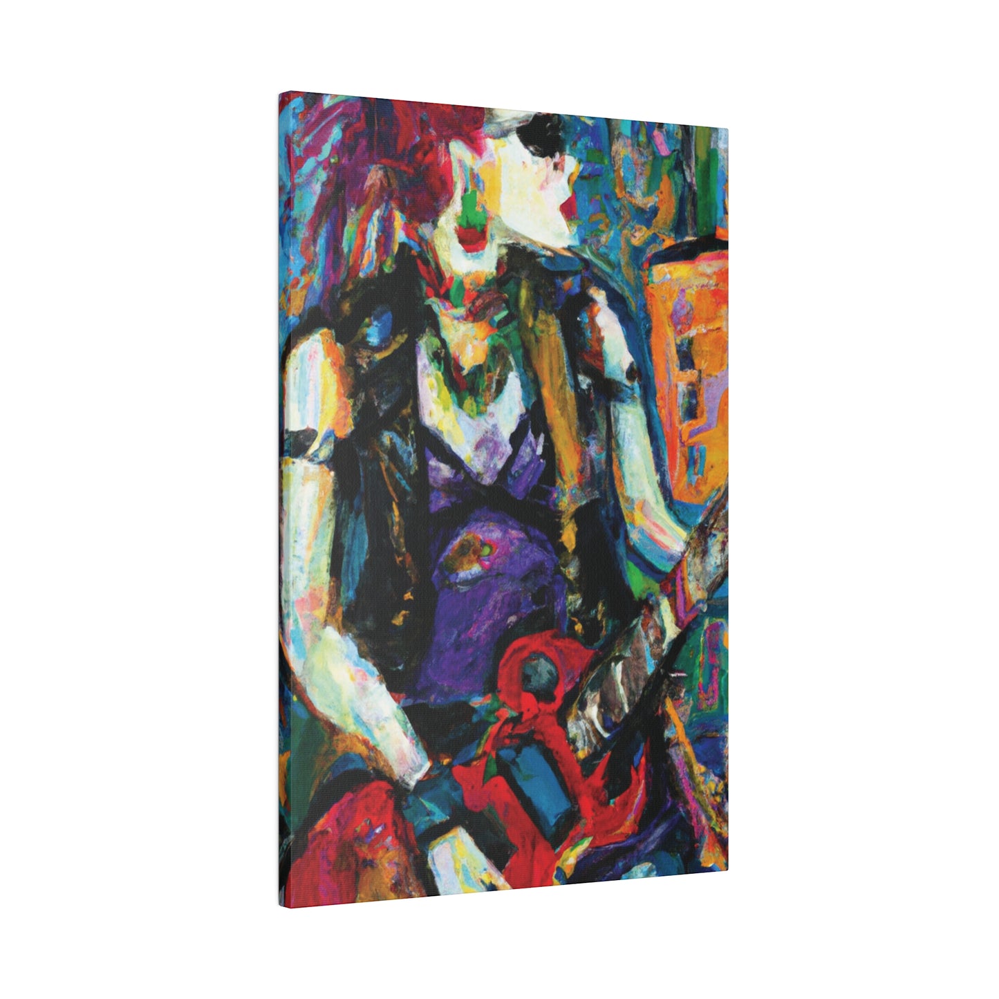 6874R - Rockstar Oil Painting Style Print | Poster | Home Decor | Wall Art | Music Art | Canvas