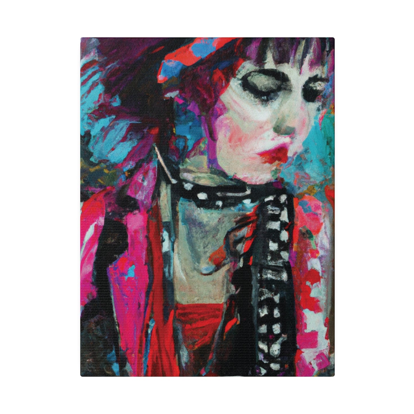 9225T - Rockstar Oil Painting Style Print | Poster | Home Decor | Wall Art | Music Art | Canvas