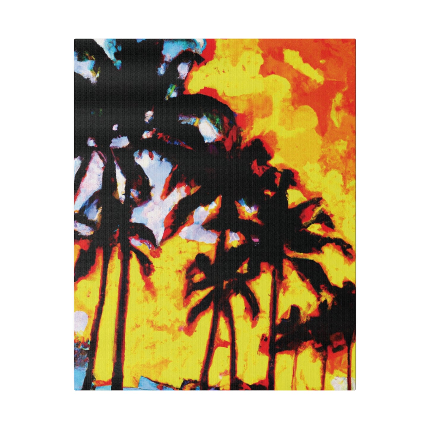 7248Q - Miami Beach Sunset Painting Print | Miami | Beach | Sunset | Poster | Home Decor | Wall Art | Canvas