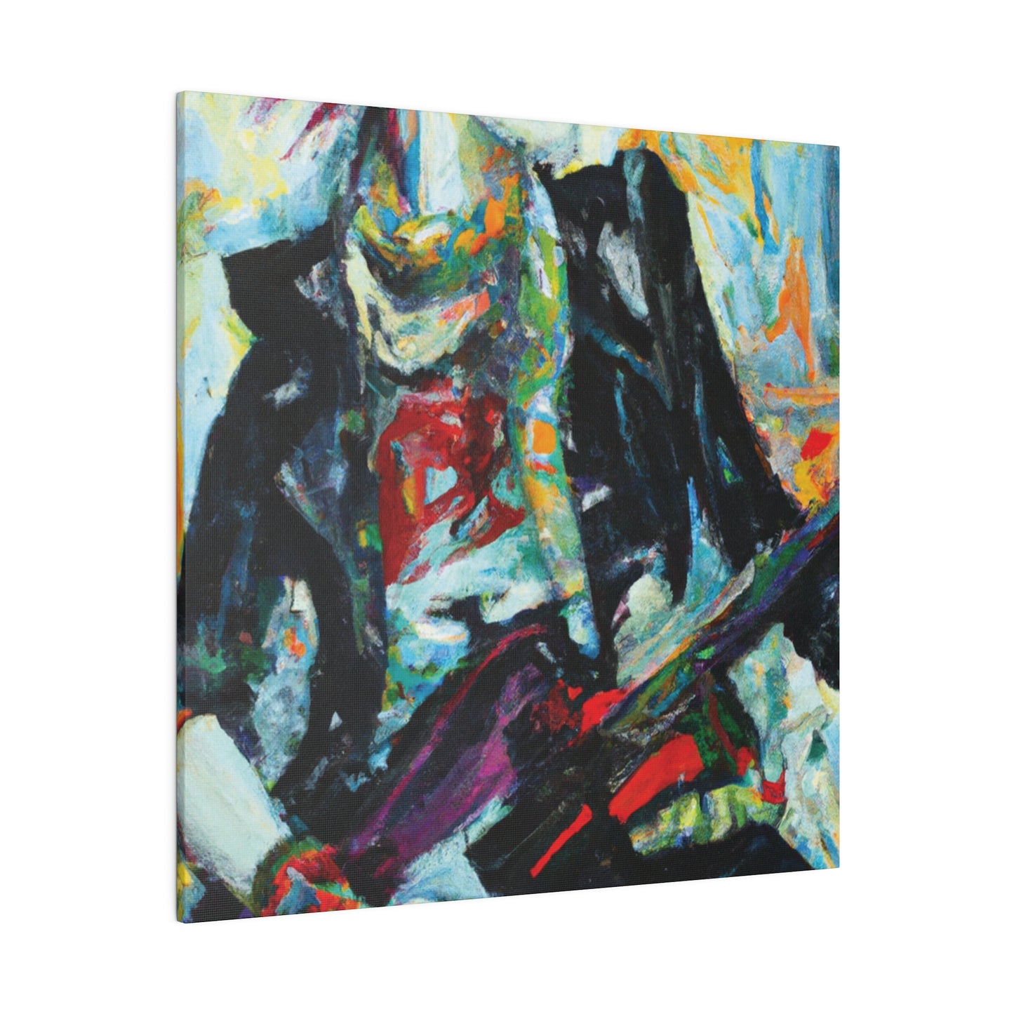8915H - Rockstar Oil Painting Style Print | Poster | Home Decor | Wall Art | Music Art | Canvas