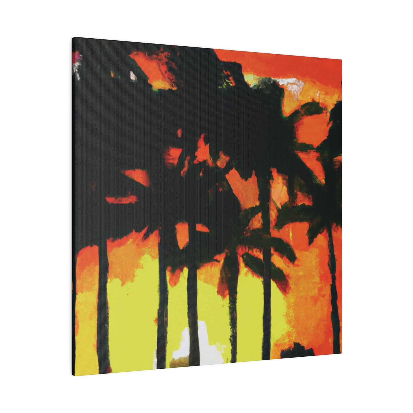 8291L - Miami Beach Sunset Painting Print | Miami | Beach | Sunset | Poster | Home Decor | Wall Art | Canvas