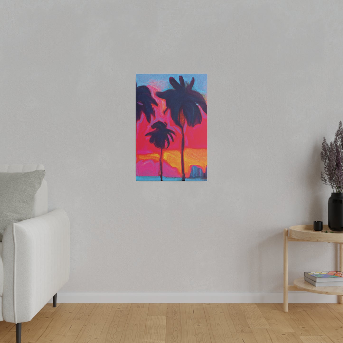 4879H - Miami Beach Sunset Painting Print | Miami | Beach | Sunset | Poster | Home Decor | Wall Art | Canvas