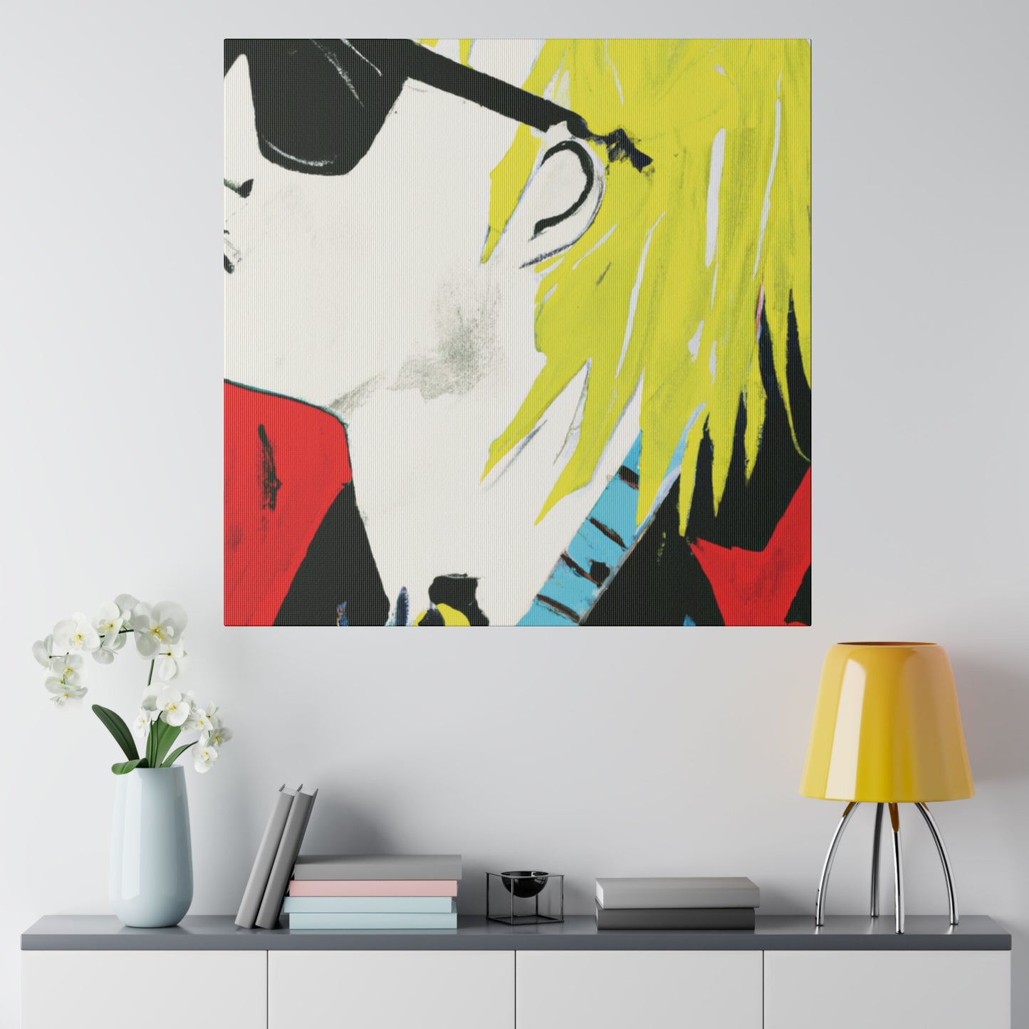 6755U - Rockstar Painting Print | Face | Abstract | Poster | Home Decor | Wall Art | Music Art | Canvas