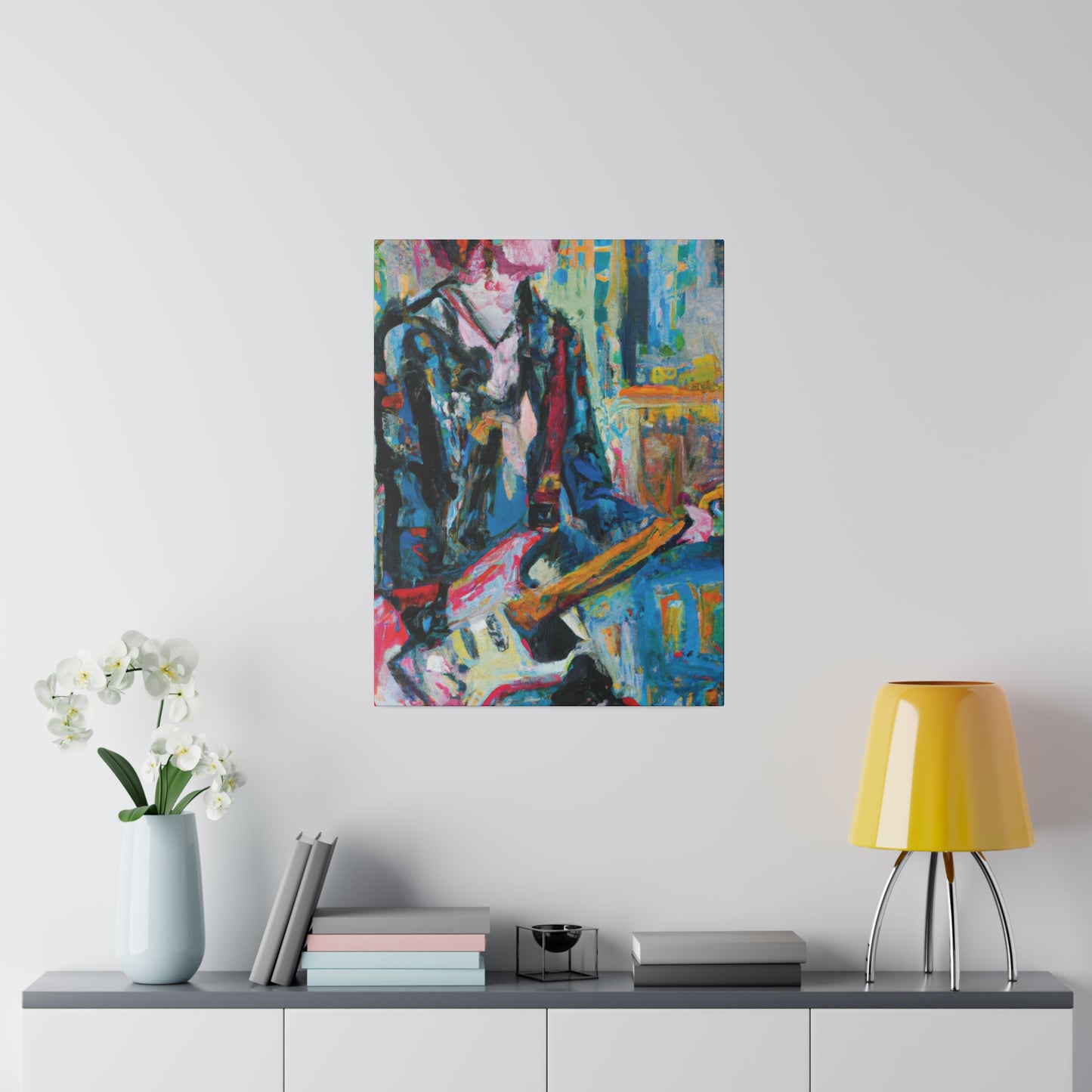 4712U - Rockstar Oil Painting Style Print | Poster | Home Decor | Wall Art | Music Art | Canvas