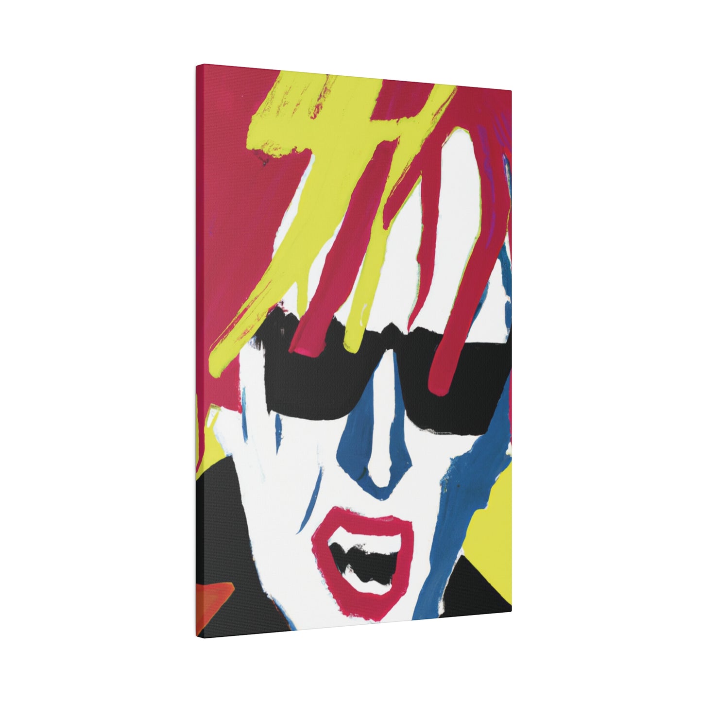 4532N - Rockstar Painting Print | Face | Abstract | Poster | Home Decor | Wall Art | Music Art | Canvas