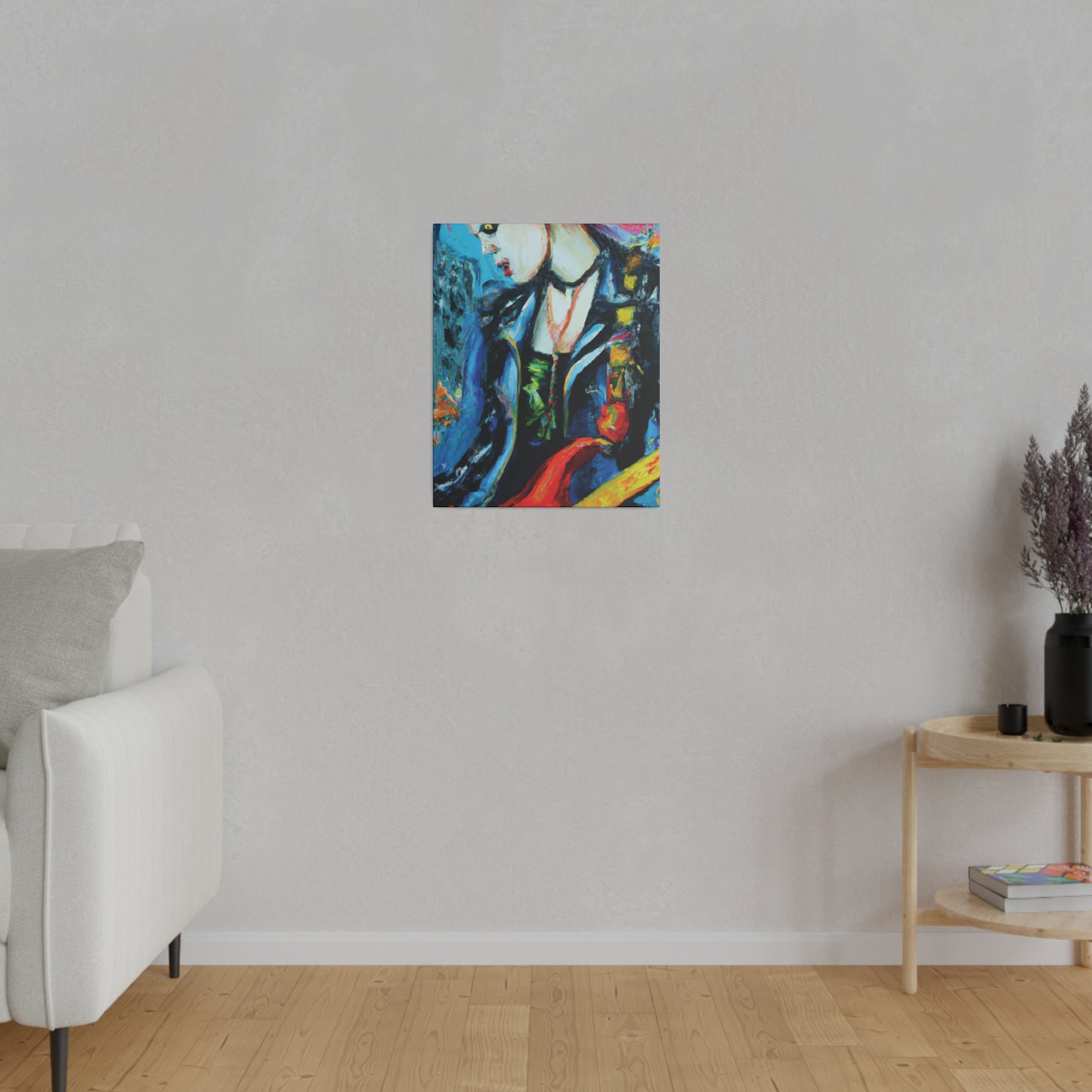 8900A - Rockstar Oil Painting Style Print | Poster | Home Decor | Wall Art | Music Art | Canvas
