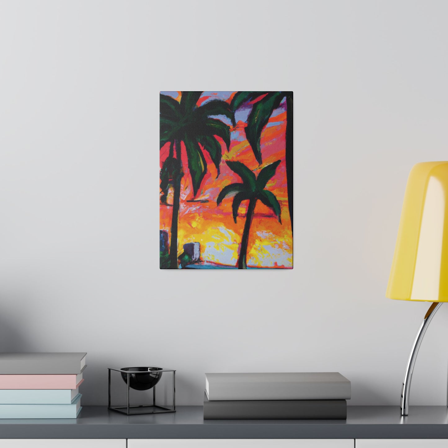 5471R - Miami Beach Sunset Painting Print | Miami | Beach | Sunset | Poster | Home Decor | Wall Art | Canvas