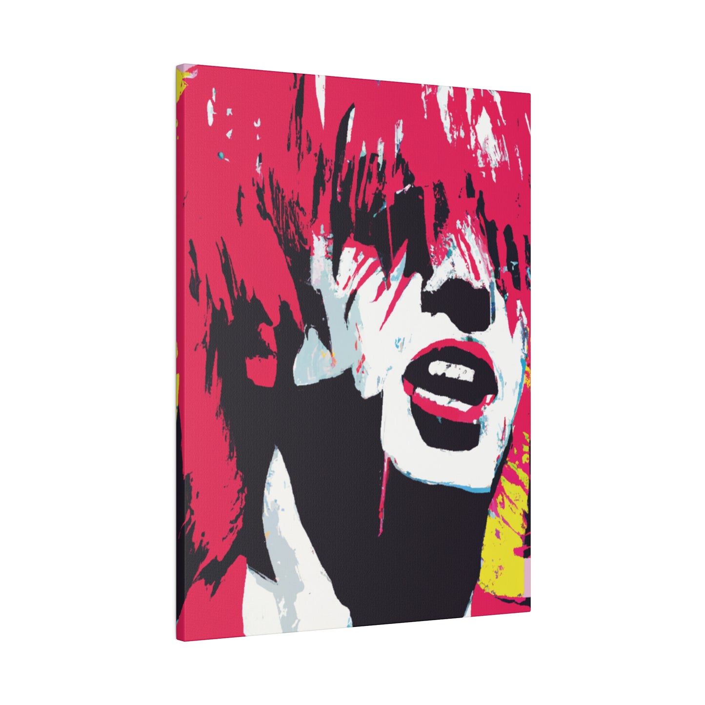 8269P - Rockstar Painting Print | Face | Abstract | Poster | Home Decor | Wall Art | Music Art | Canvas