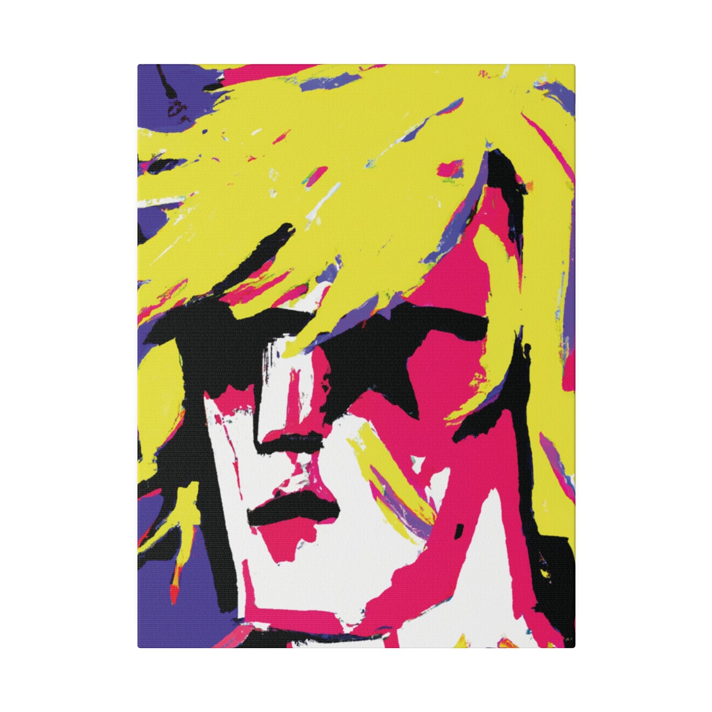 7709F - Rockstar Painting Print | Face | Abstract | Poster | Home Decor | Wall Art | Music Art | Canvas