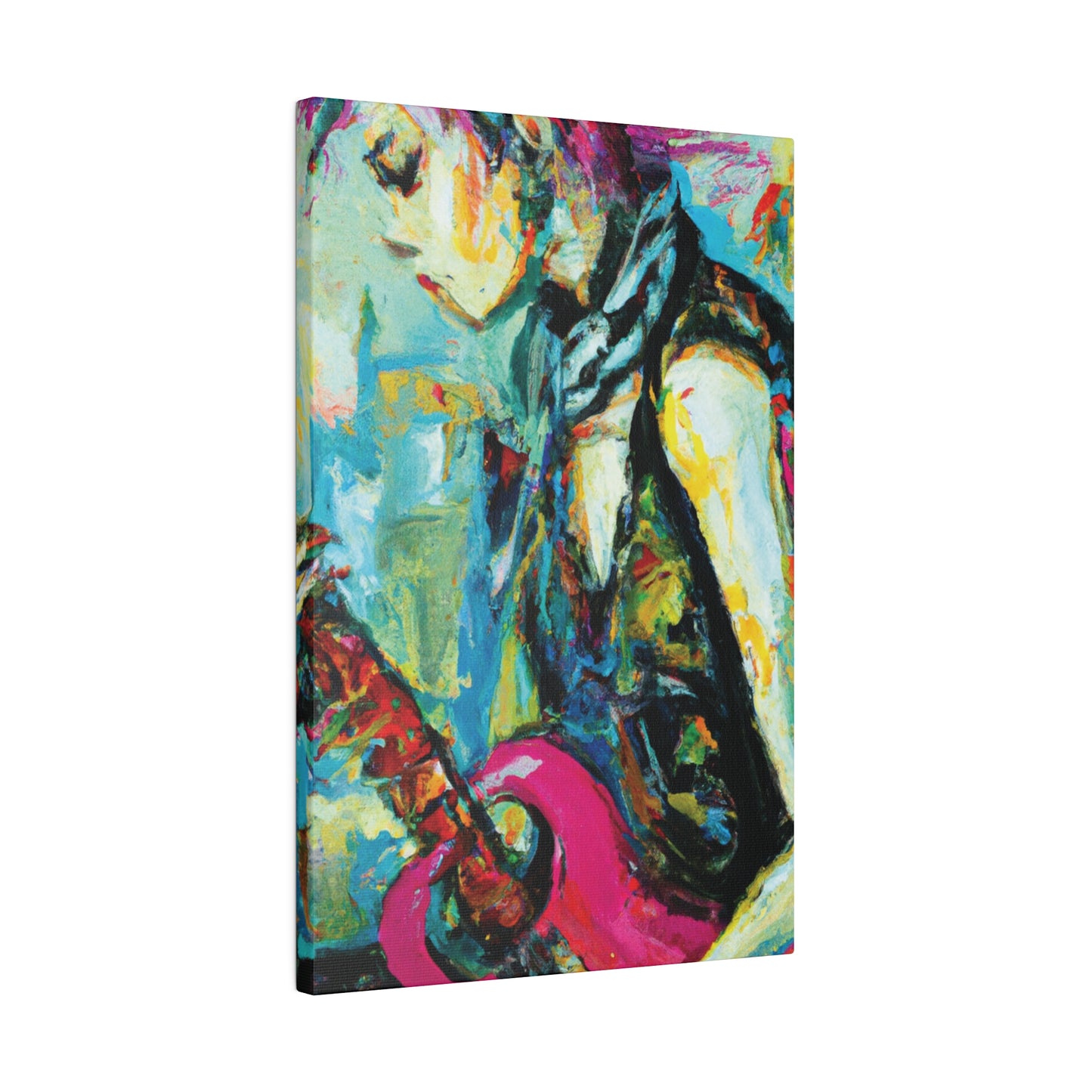 4727S - Rockstar Oil Painting Style Print | Poster | Home Decor | Wall Art | Music Art | Canvas