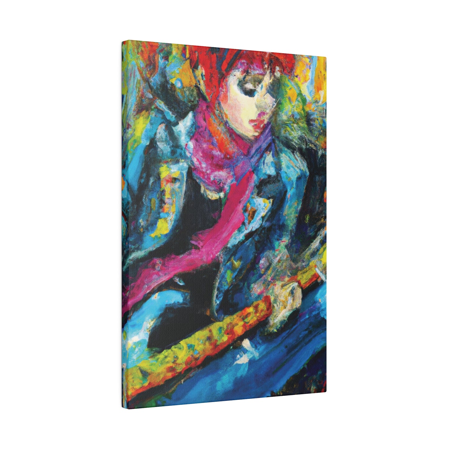 9823X - Rockstar Oil Painting Style Print | Poster | Home Decor | Wall Art | Music Art | Canvas