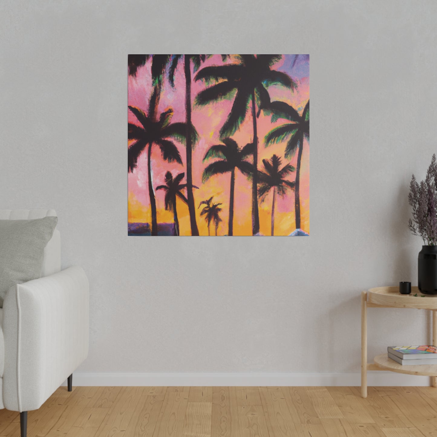 7524X - Miami Beach Sunset Painting Print | Miami | Beach | Sunset | Poster | Home Decor | Wall Art | Canvas