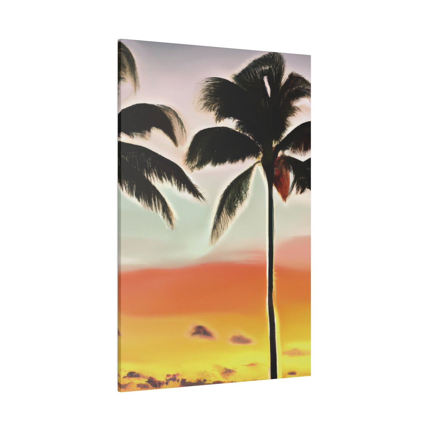 8646K - Miami Beach Sunset Painting Print | Miami | Beach | Sunset | Poster | Home Decor | Wall Art | Canvas