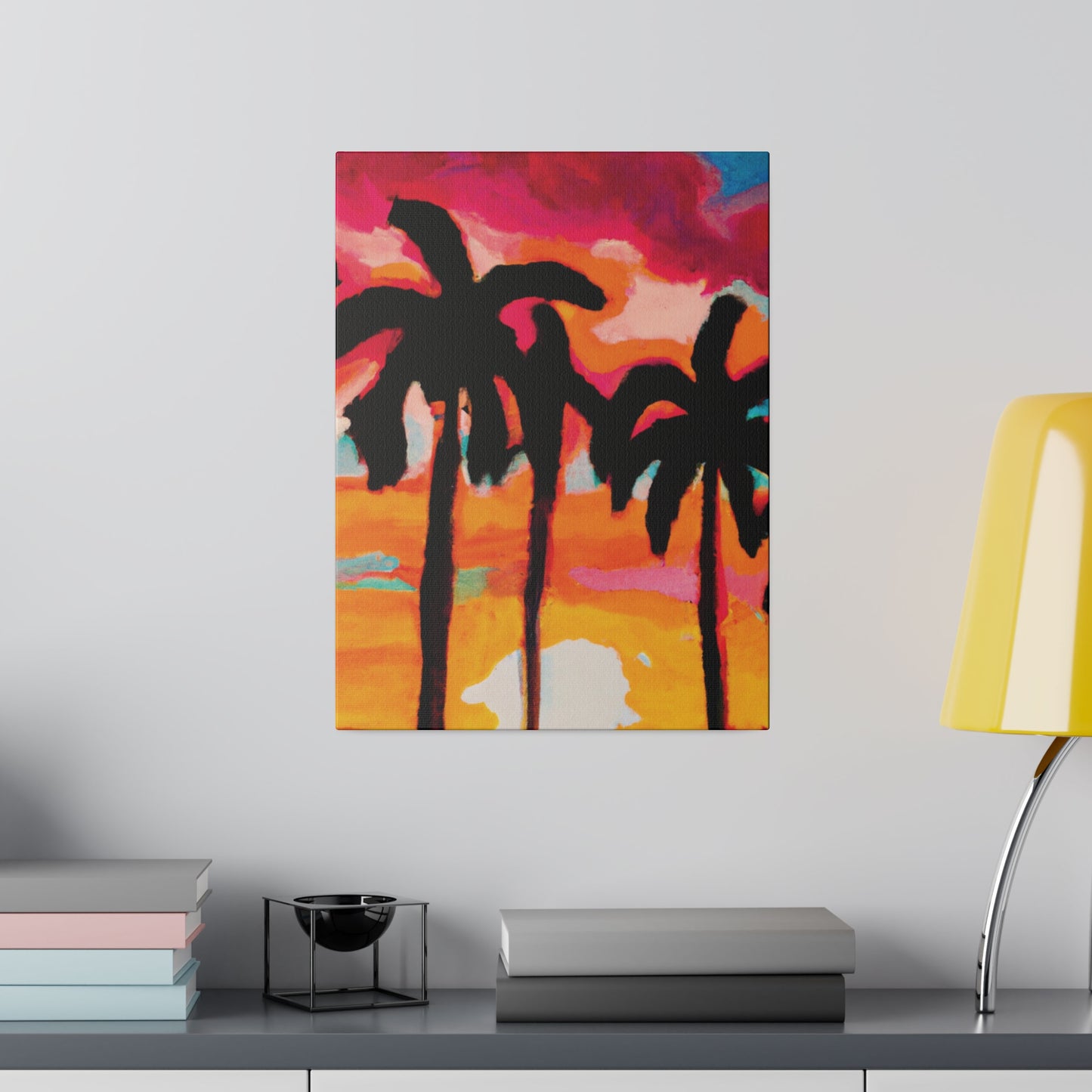 4763O - Miami Beach Sunset Painting Print | Miami | Beach | Sunset | Poster | Home Decor | Wall Art | Canvas