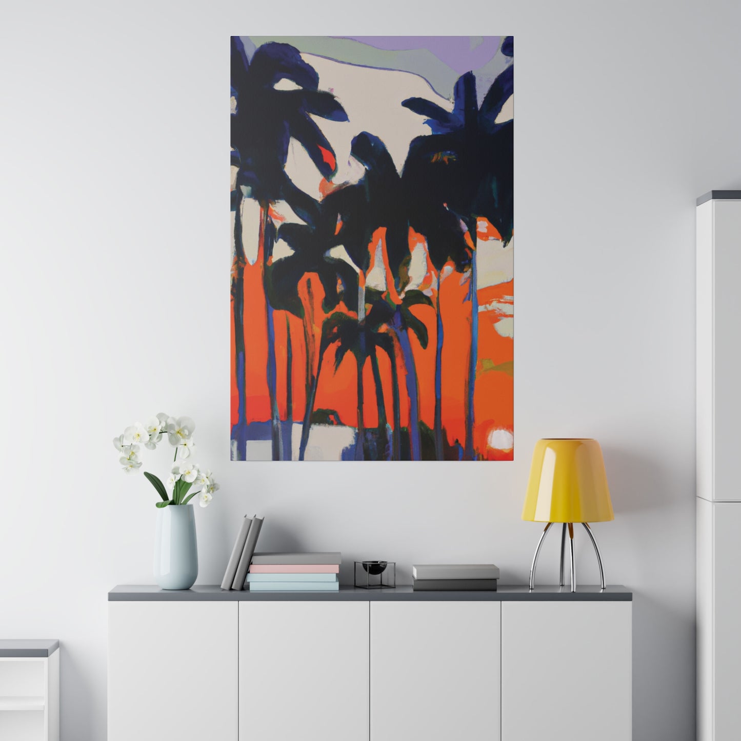 7345M - Miami Beach Sunset Painting Print | Miami | Beach | Sunset | Poster | Home Decor | Wall Art | Canvas