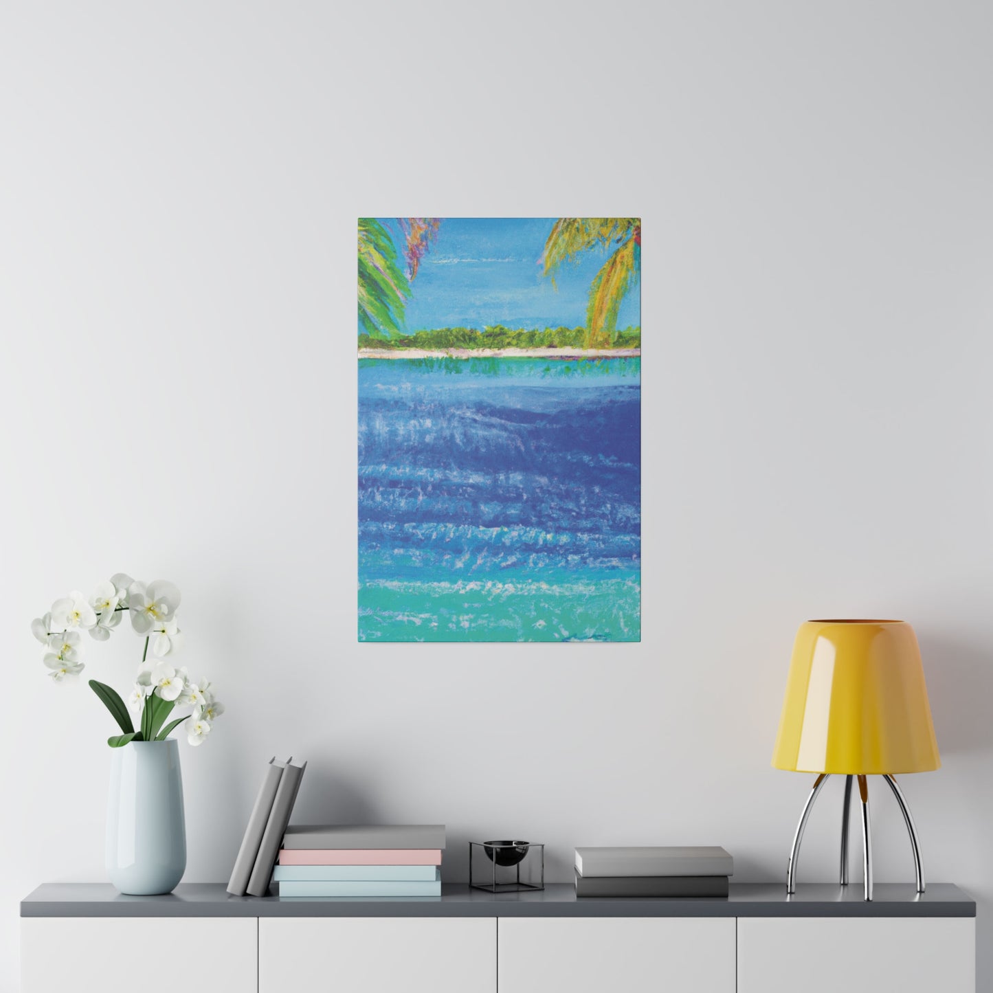 5045T - Bahamas Ocean Painting Print | Bahamas | Ocean | Beach | Poster | Home Decor | Wall Art | Canvas