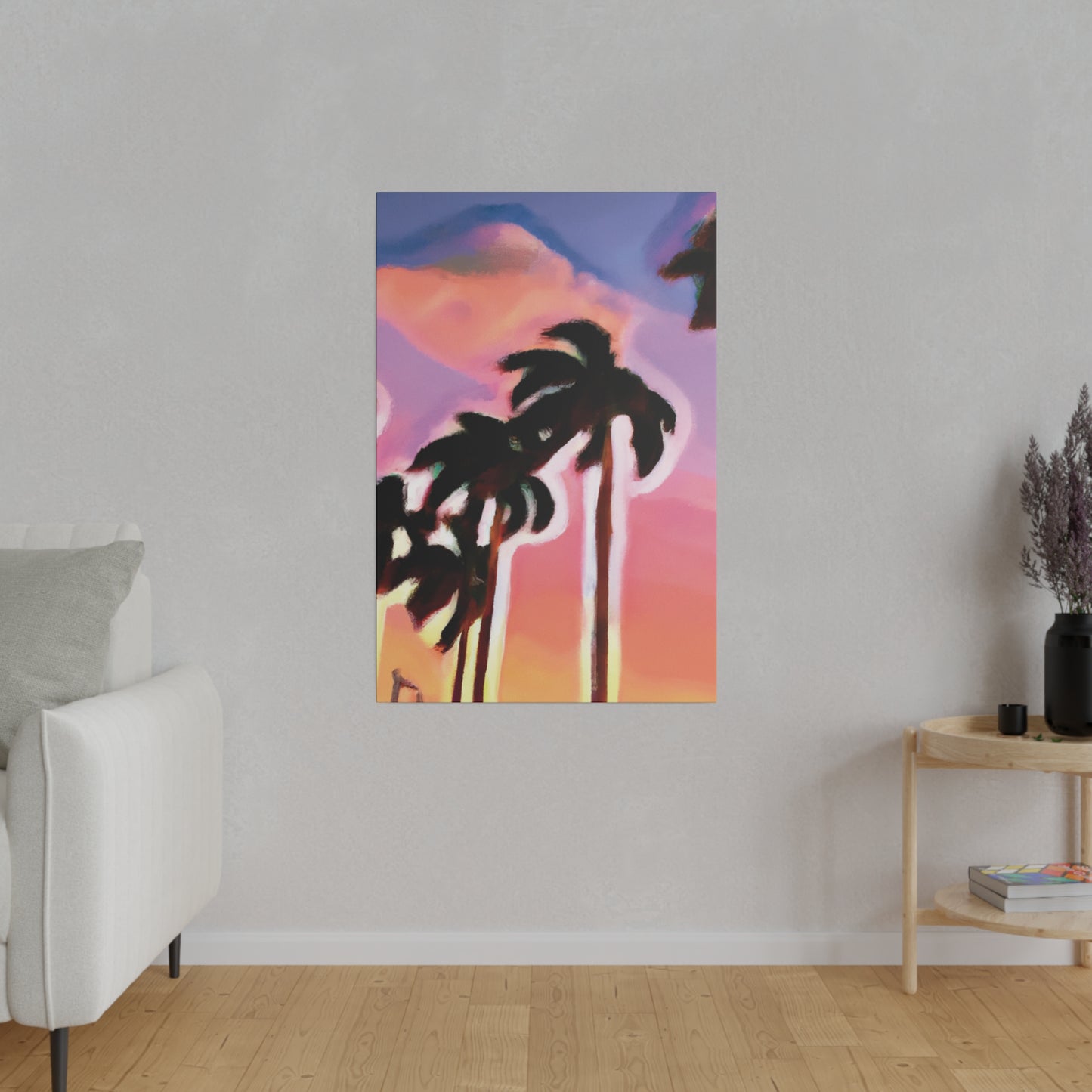 3563H - Miami Beach Sunset Painting Print | Miami | Beach | Sunset | Poster | Home Decor | Wall Art | Canvas