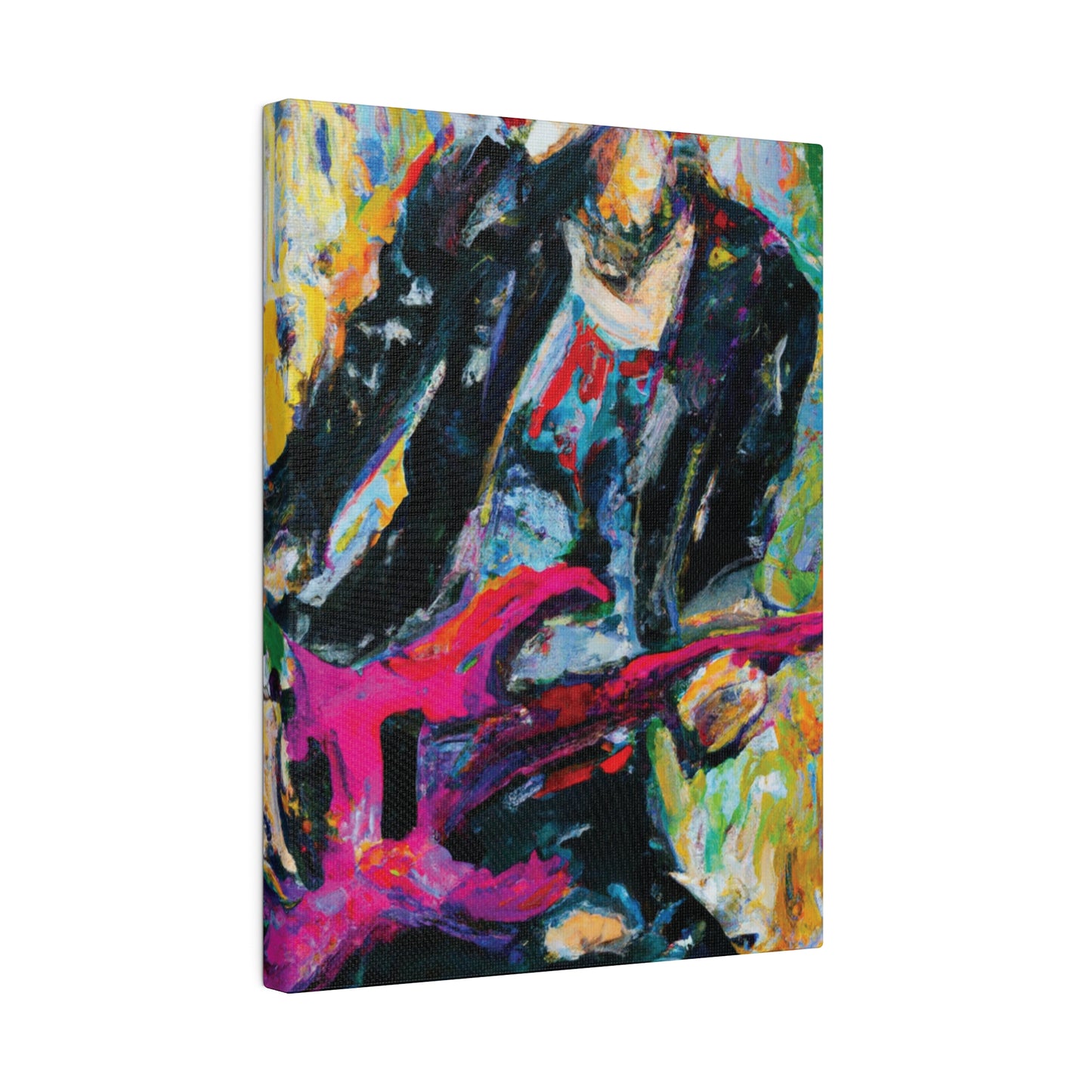 4567X - Rockstar Oil Painting Style Print | Poster | Home Decor | Wall Art | Music Art | Canvas