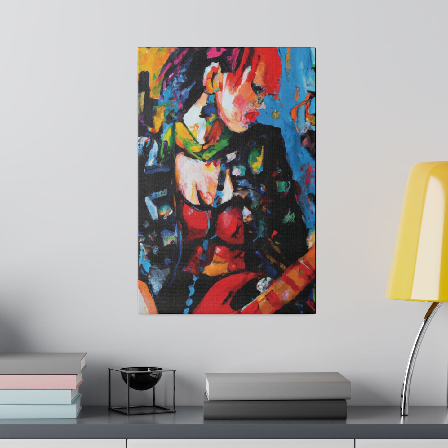 9602B - Rockstar Oil Painting Style Print | Poster | Home Decor | Wall Art | Music Art | Canvas