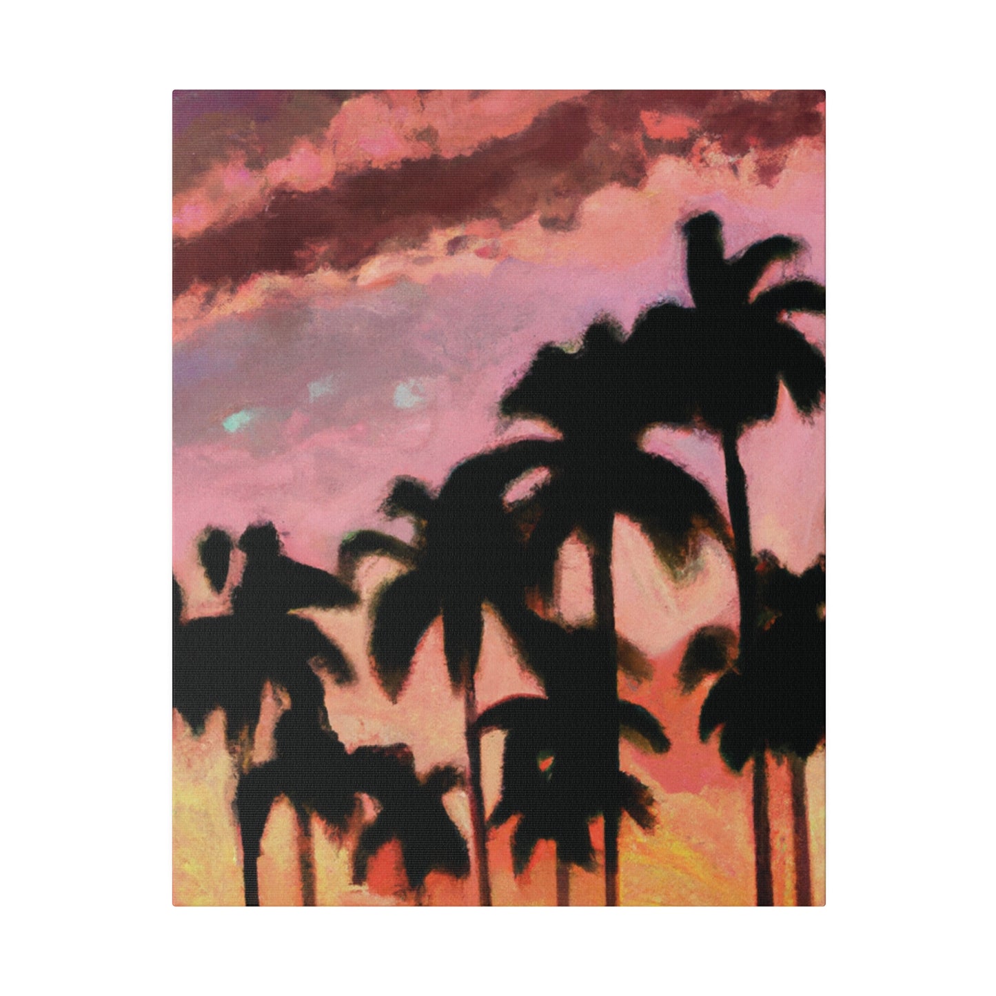 8559Q - Miami Beach Sunset Painting Print | Miami | Beach | Sunset | Poster | Home Decor | Wall Art | Canvas