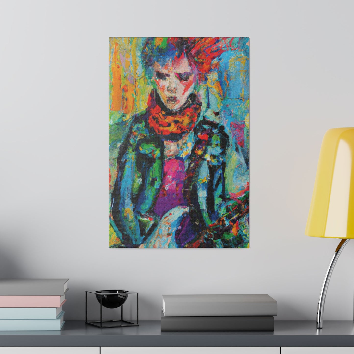 9432X - Rockstar Oil Painting Style Print | Poster | Home Decor | Wall Art | Music Art | Canvas