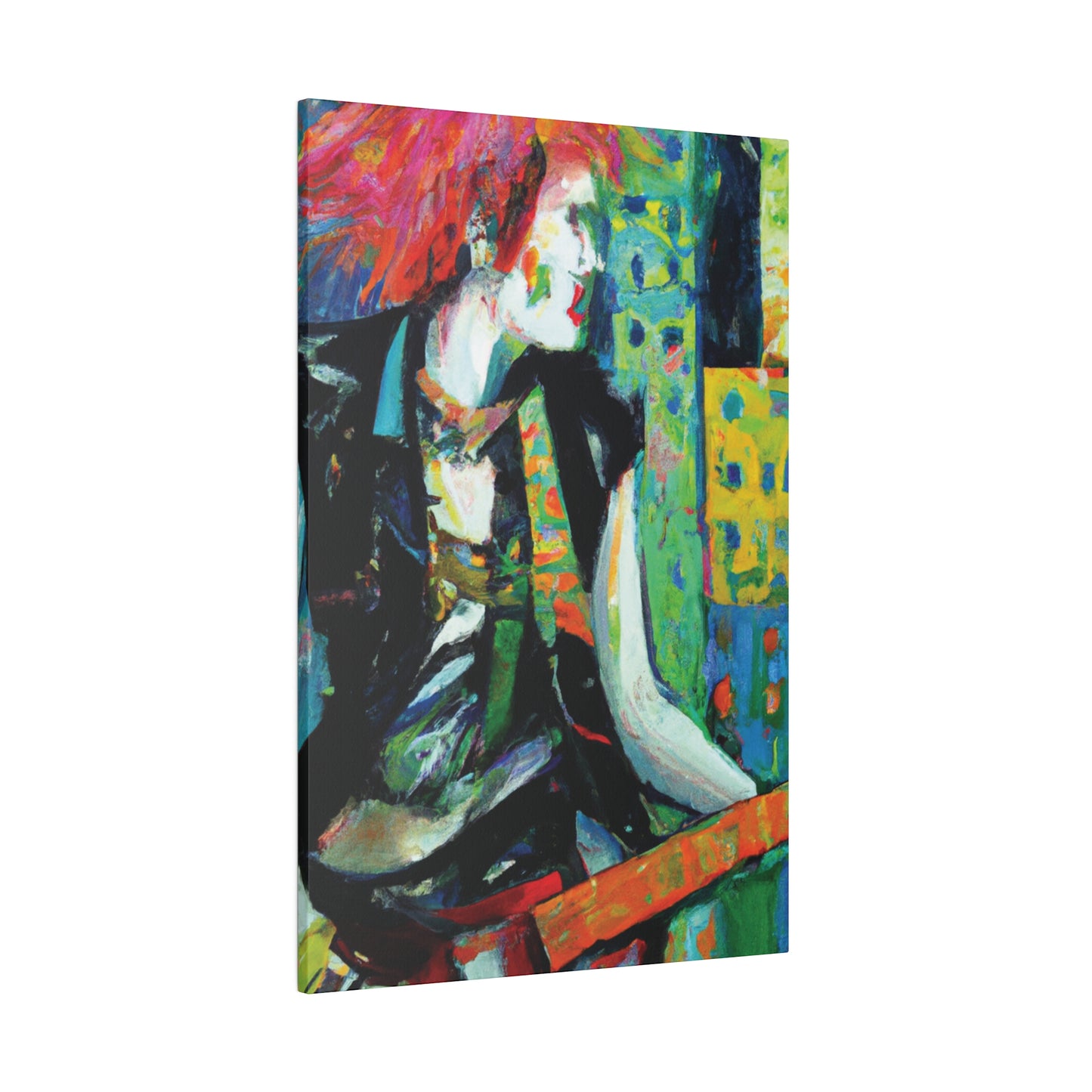 8726V - Rockstar Oil Painting Style Print | Poster | Home Decor | Wall Art | Music Art | Canvas